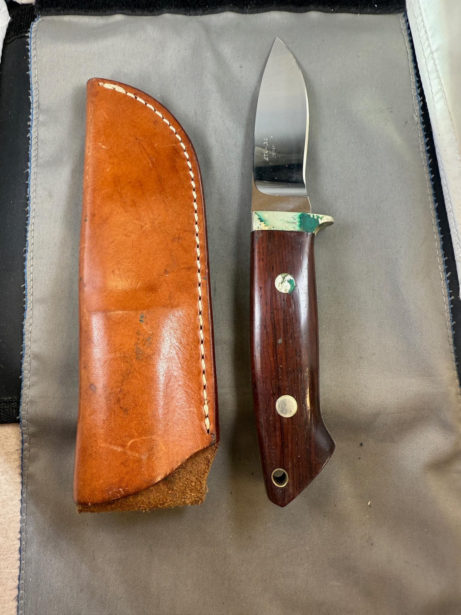 A.G. Russell Straight Knife w/ leather sheath (1 of 6)