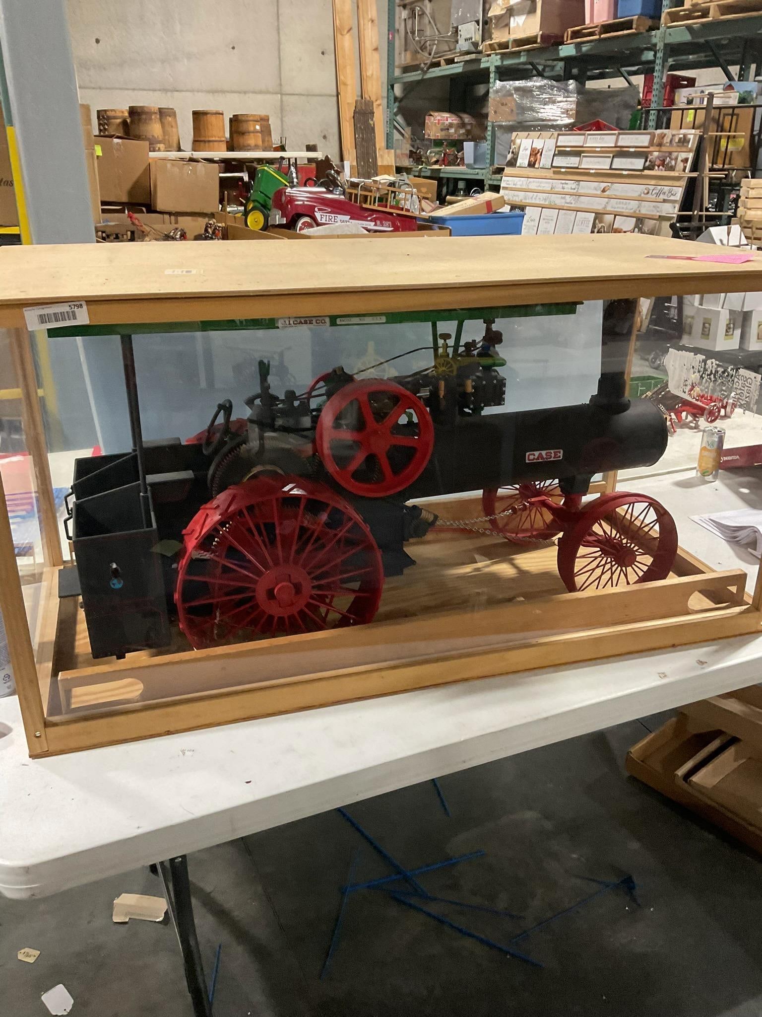 Custom model case steam Engine in show case great All wooden Detail is incredible Wow This is nice (1 of 18)