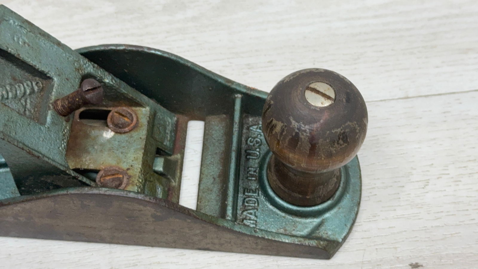 MARKED STEEL PLANE: Load-out Pick up for all online purchases for Antiques & collectibles is Monday, Tuesday, Wednesday, February 23rd, 24th, 25th At our shipper's location. We do offer shipping on all items