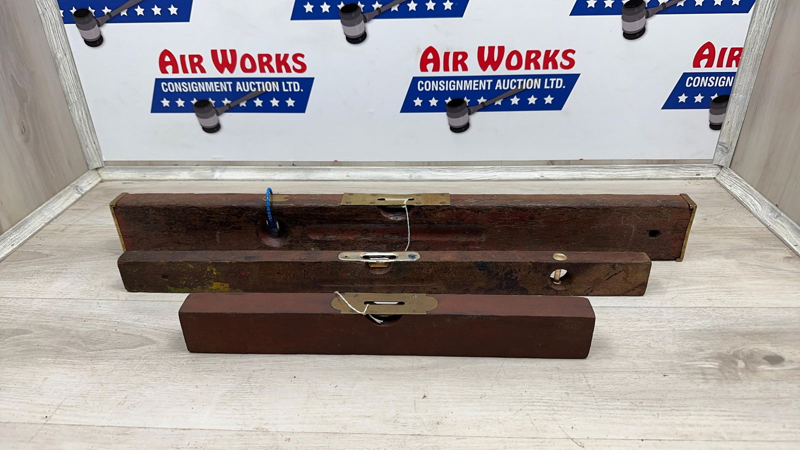 3-EARLY LEVELS MARKED SARGENT AND STANLEY: Load-out Pick up for all online purchases for Antiques & collectibles is Monday, Tuesday, Wednesday, February 23rd, 24th, 25th At our shipper's location. We do offer shipping on all items