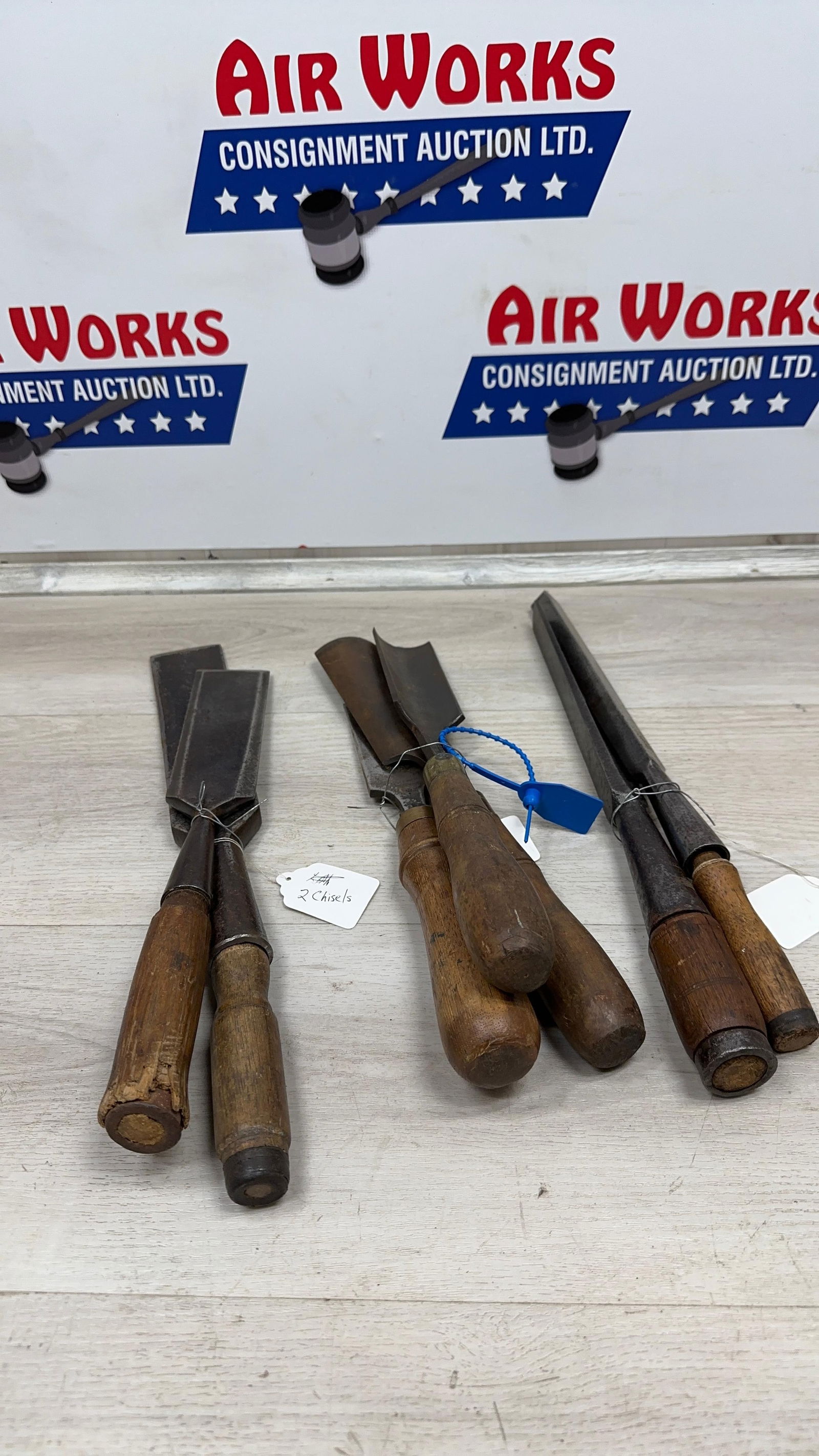 EARLY WOOD CHISELS: Load-out Pick up for all online purchases for Antiques & collectibles is Monday, Tuesday, Wednesday, February 23rd, 24th, 25th At our shipper's location. We do offer shipping on all items