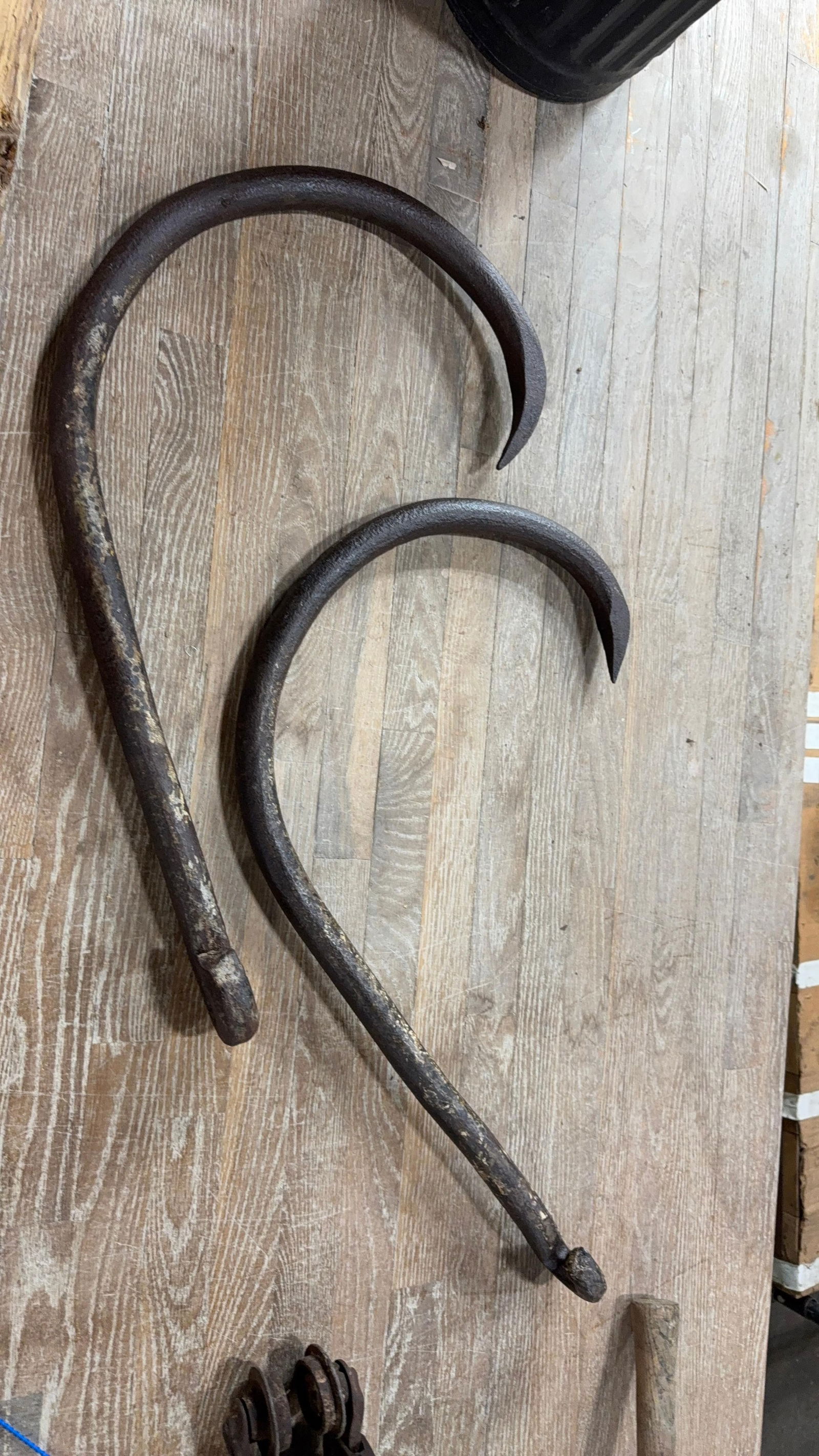 MASSIVE CAST IRON HOOKS (1 of 4)