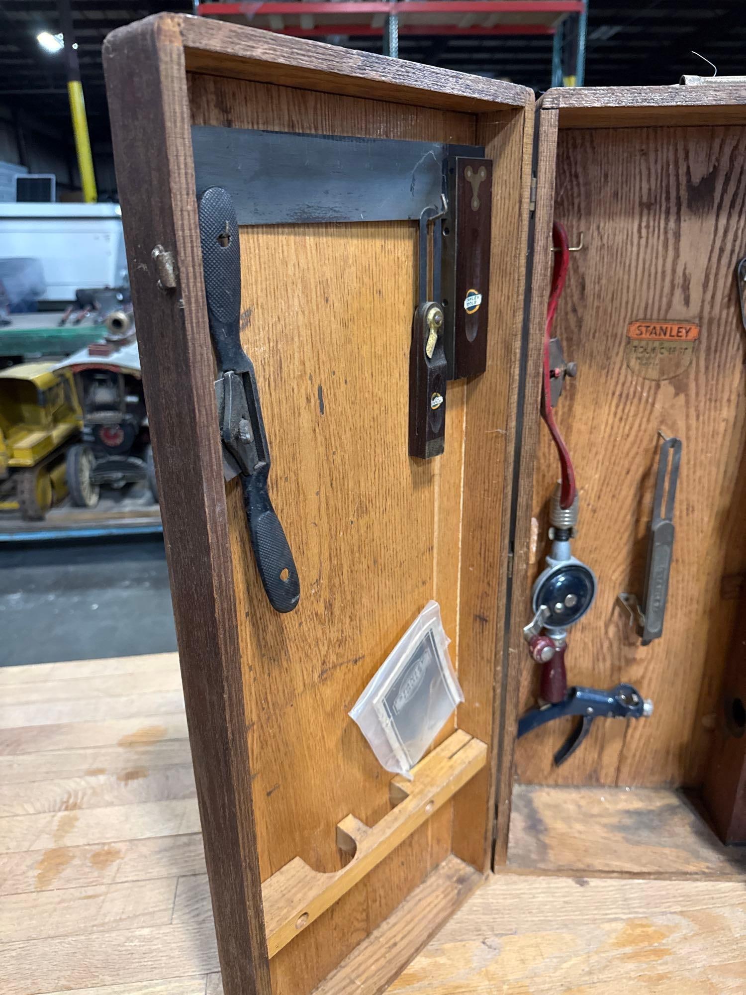 STANLEY DOVETAILED WORK BOX WITH TOOLS - 2