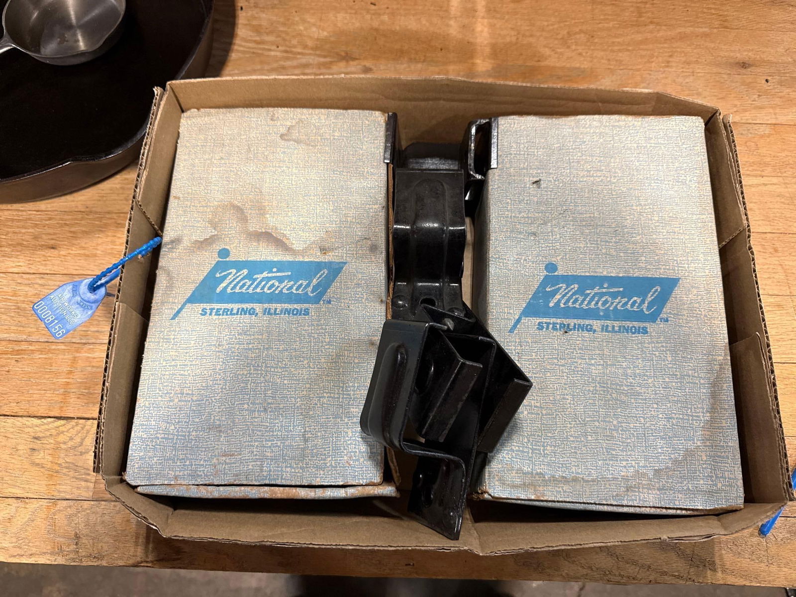 2 PAIR OF NATIONAL ROLLING DOOR HANGERS: Load-out Pick up for all online purchases for Antiques & collectibles is Monday, Tuesday, Wednesday, February 23rd, 24th, 25th At our shipper's location. We do offer shipping on all items