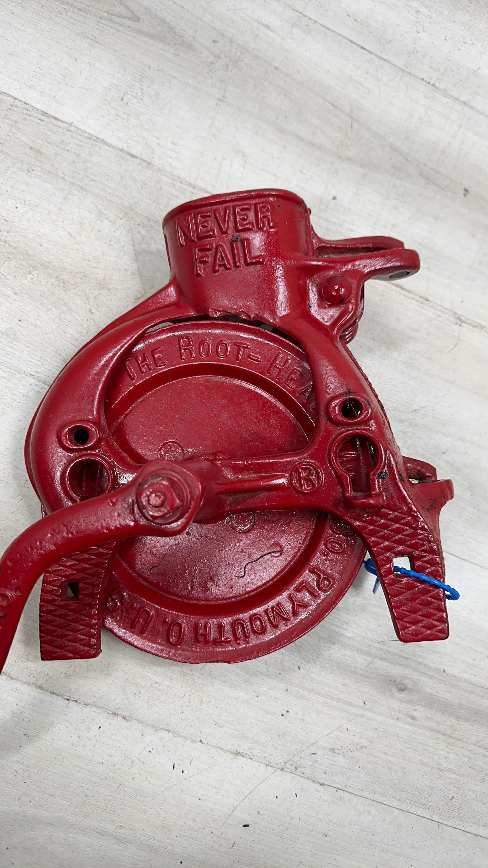 NEVER FAIL CORN SHELLER. REPURPOSED - 2