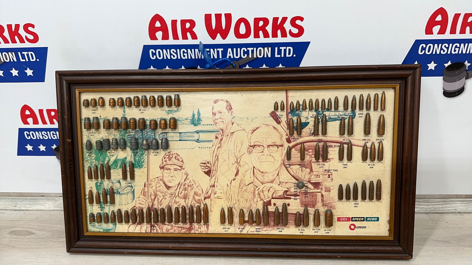 FOUNDERS BULLET DISPLAY BOARD. NO. 3664/4000: Load-out Pick up for all online purchases for Antiques & collectibles is Monday, Tuesday, Wednesday, February 23rd, 24th, 25th At our shipper's location. We do offer shipping on all items