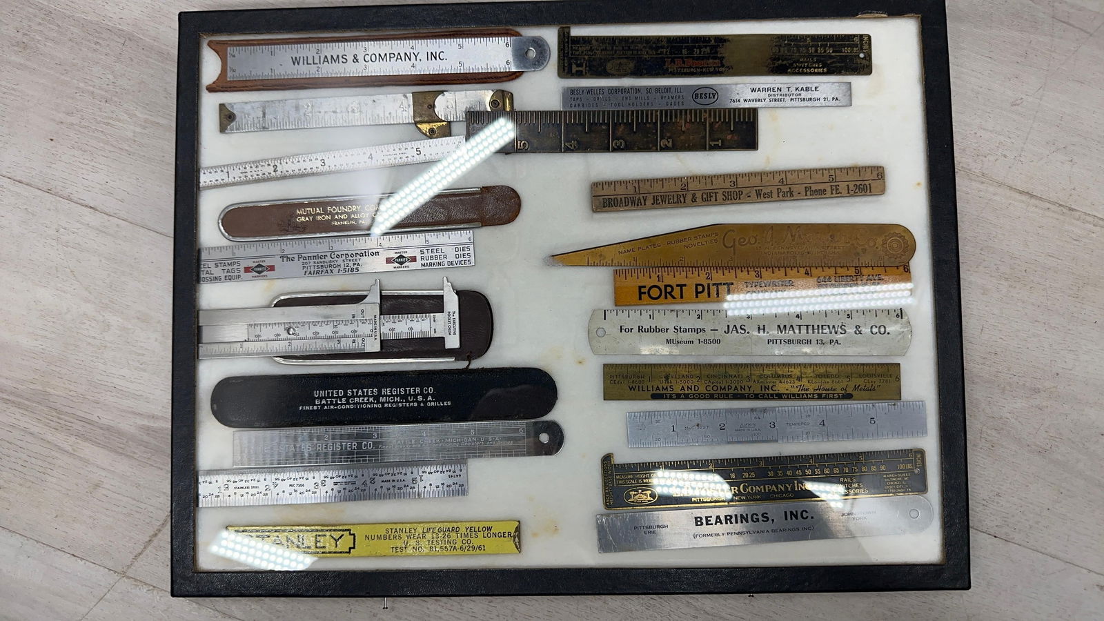 ANTIQUE RULER DISLAY - 2