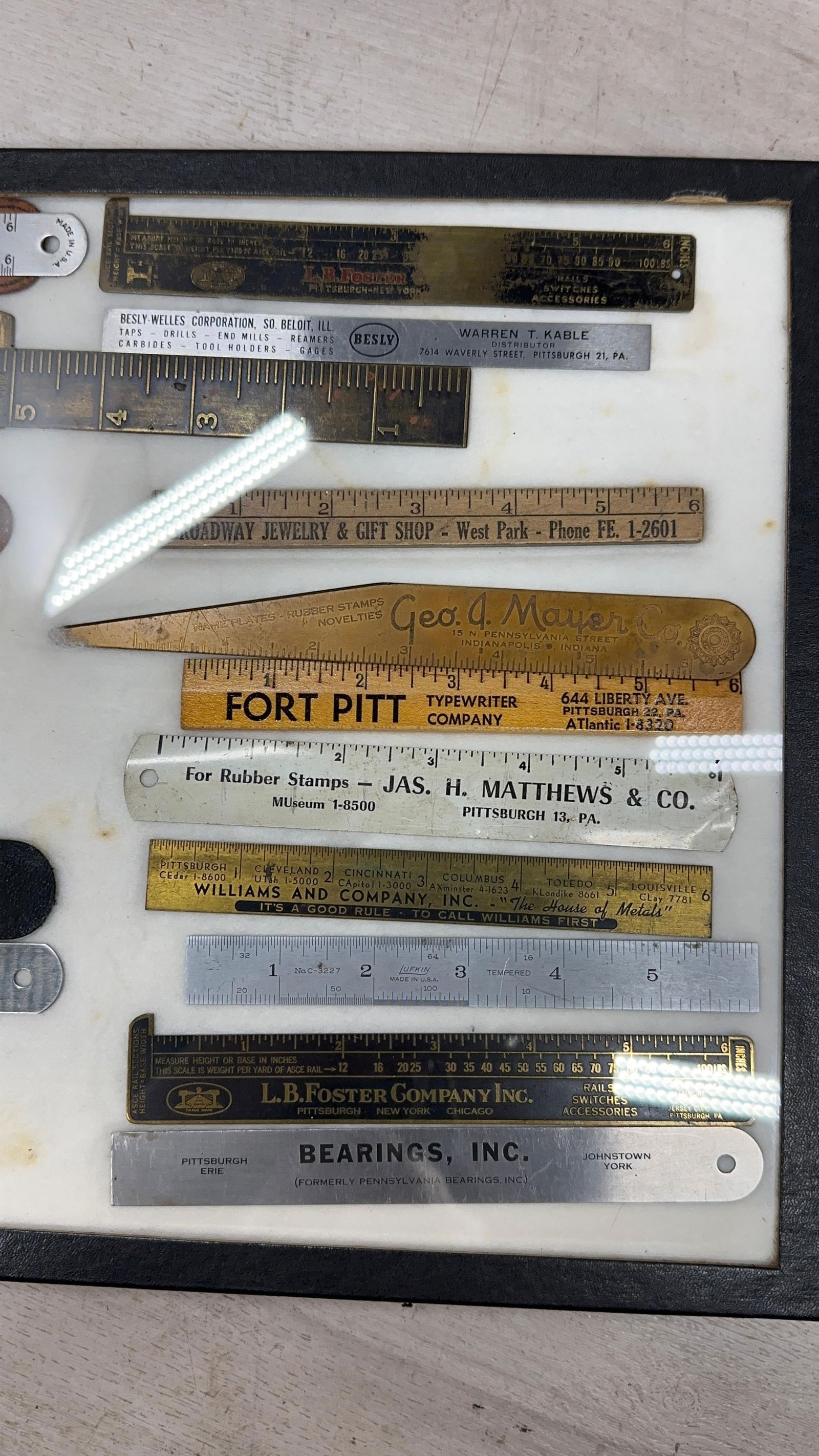 ANTIQUE RULER DISLAY - 3