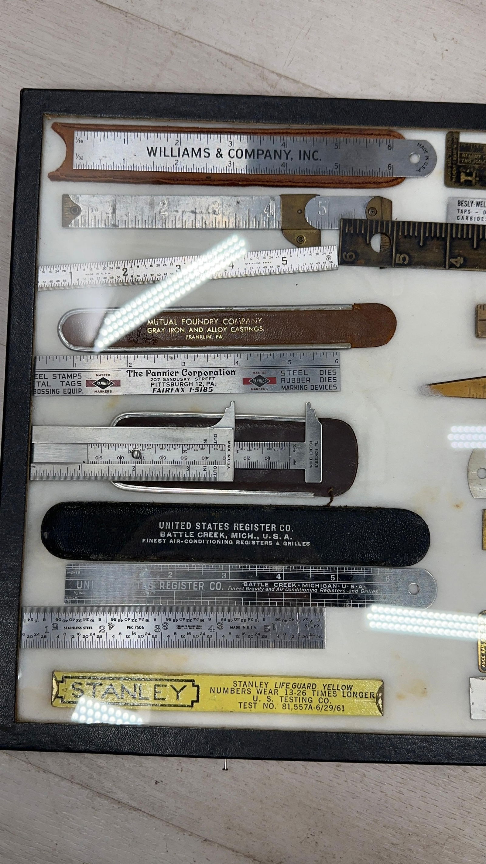 ANTIQUE RULER DISLAY - 4