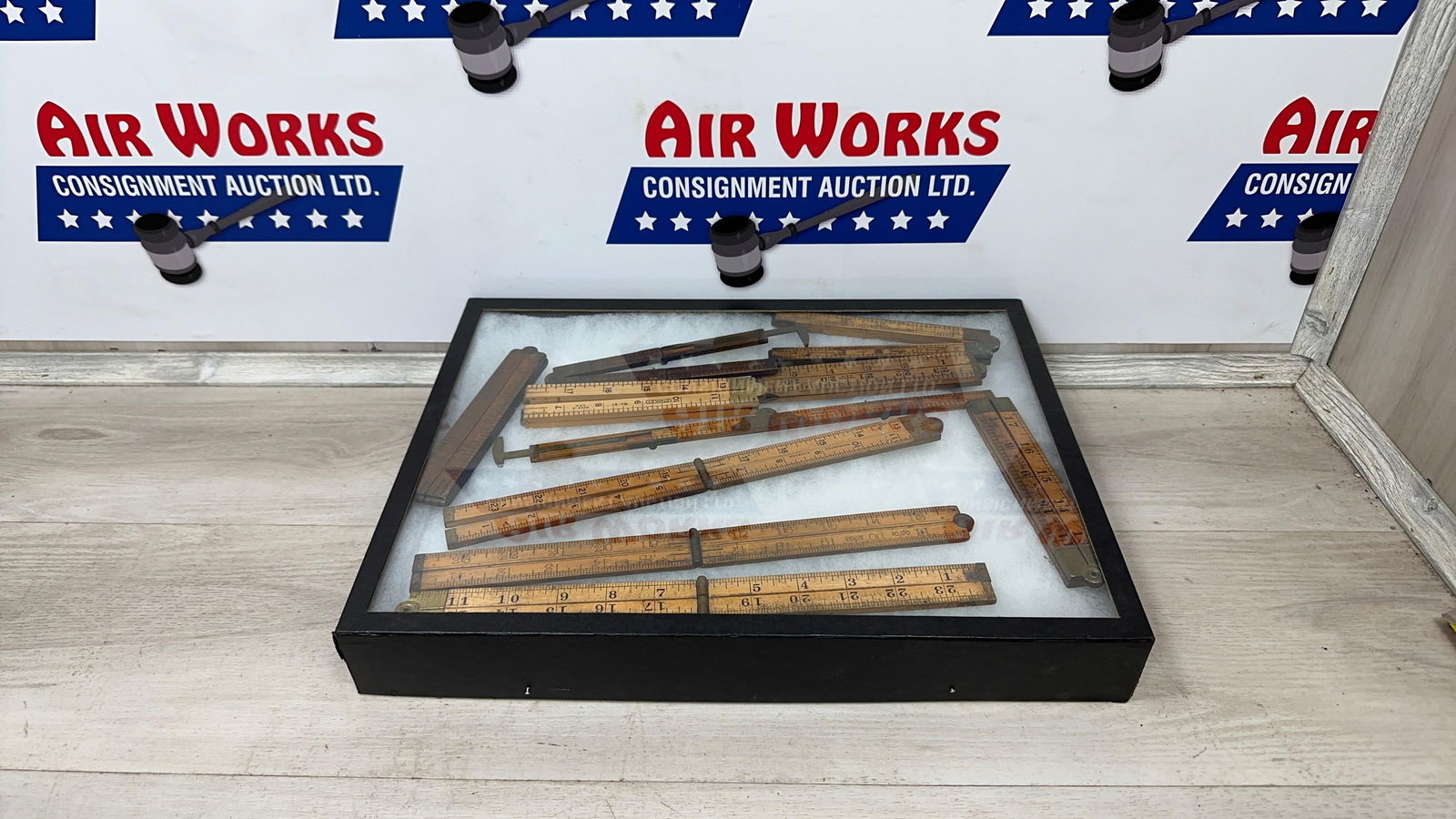 ANTIQUE RULER DISPLAY. BEAUTIFUL!!: Load-out Pick up for all online purchases for Antiques & collectibles is Monday, Tuesday, Wednesday, February 23rd, 24th, 25th At our shipper's location. We do offer shipping on all items