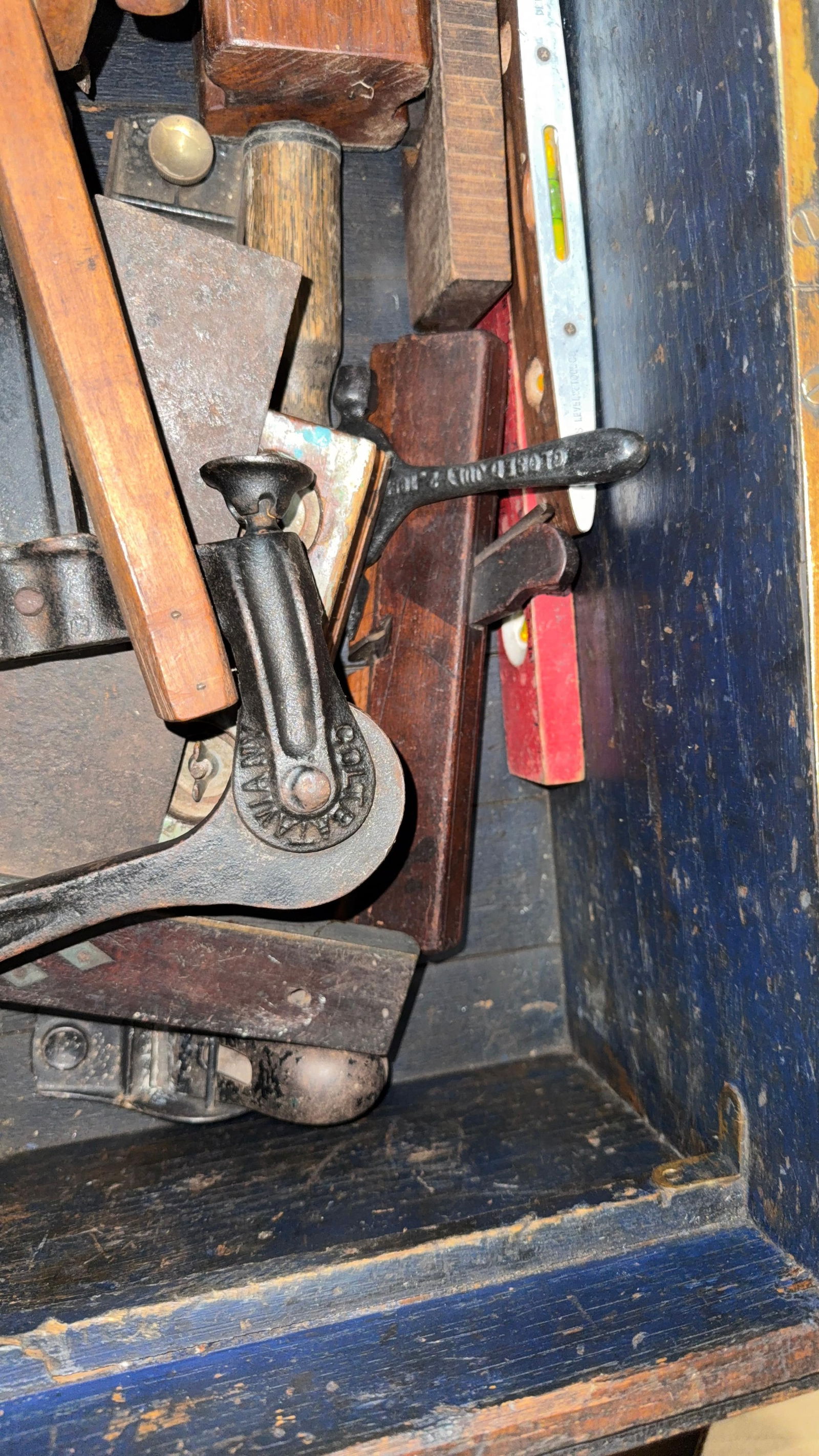 BOX LOADED WITH GOOD EARLY TOOLS - 12