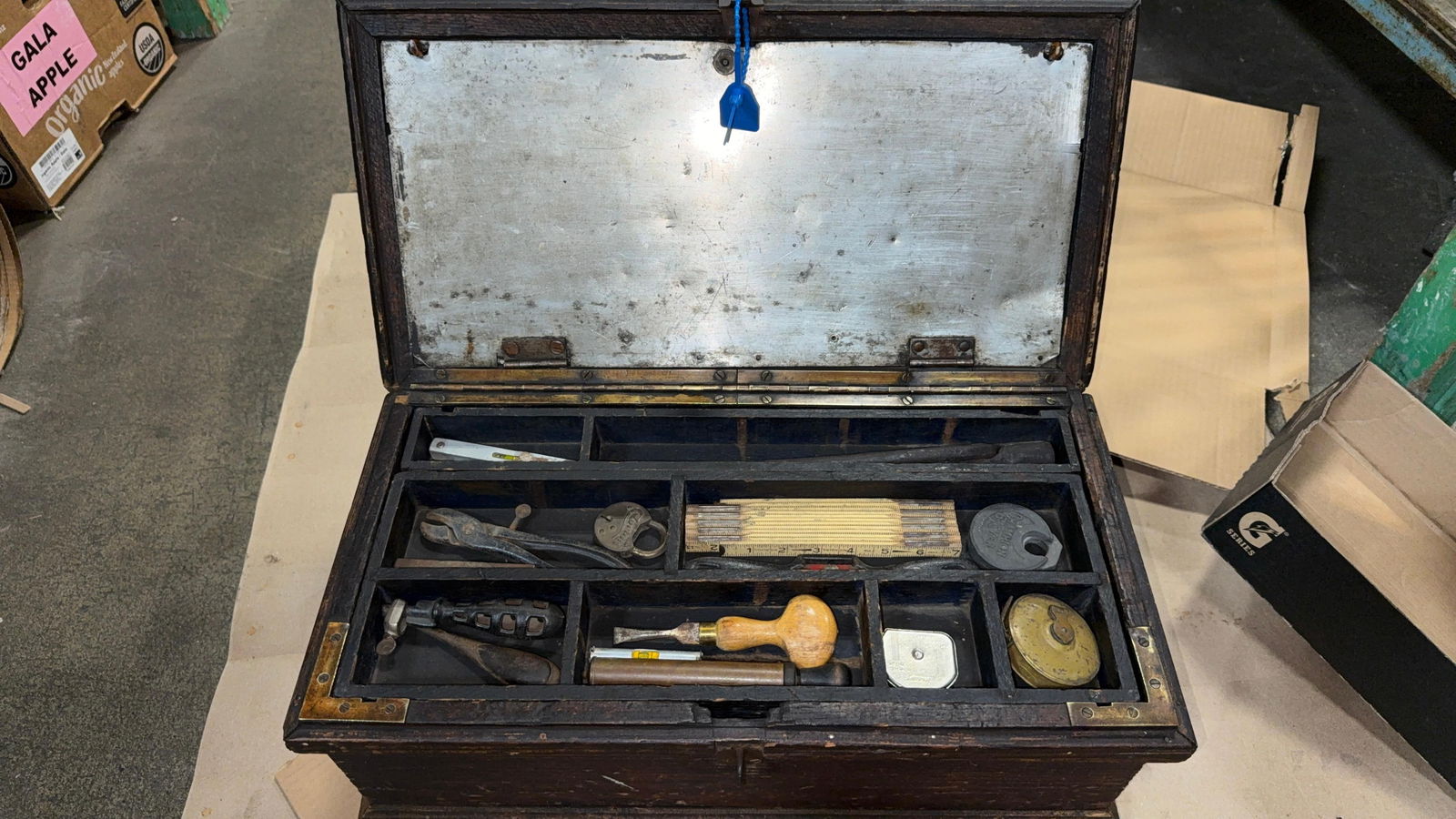 BOX LOADED WITH GOOD EARLY TOOLS - 4