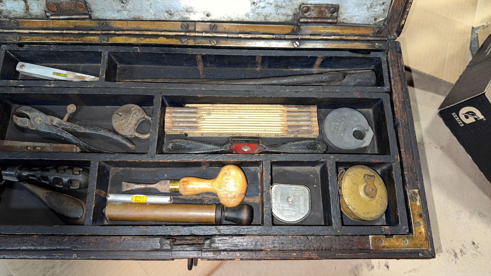 BOX LOADED WITH GOOD EARLY TOOLS - 5