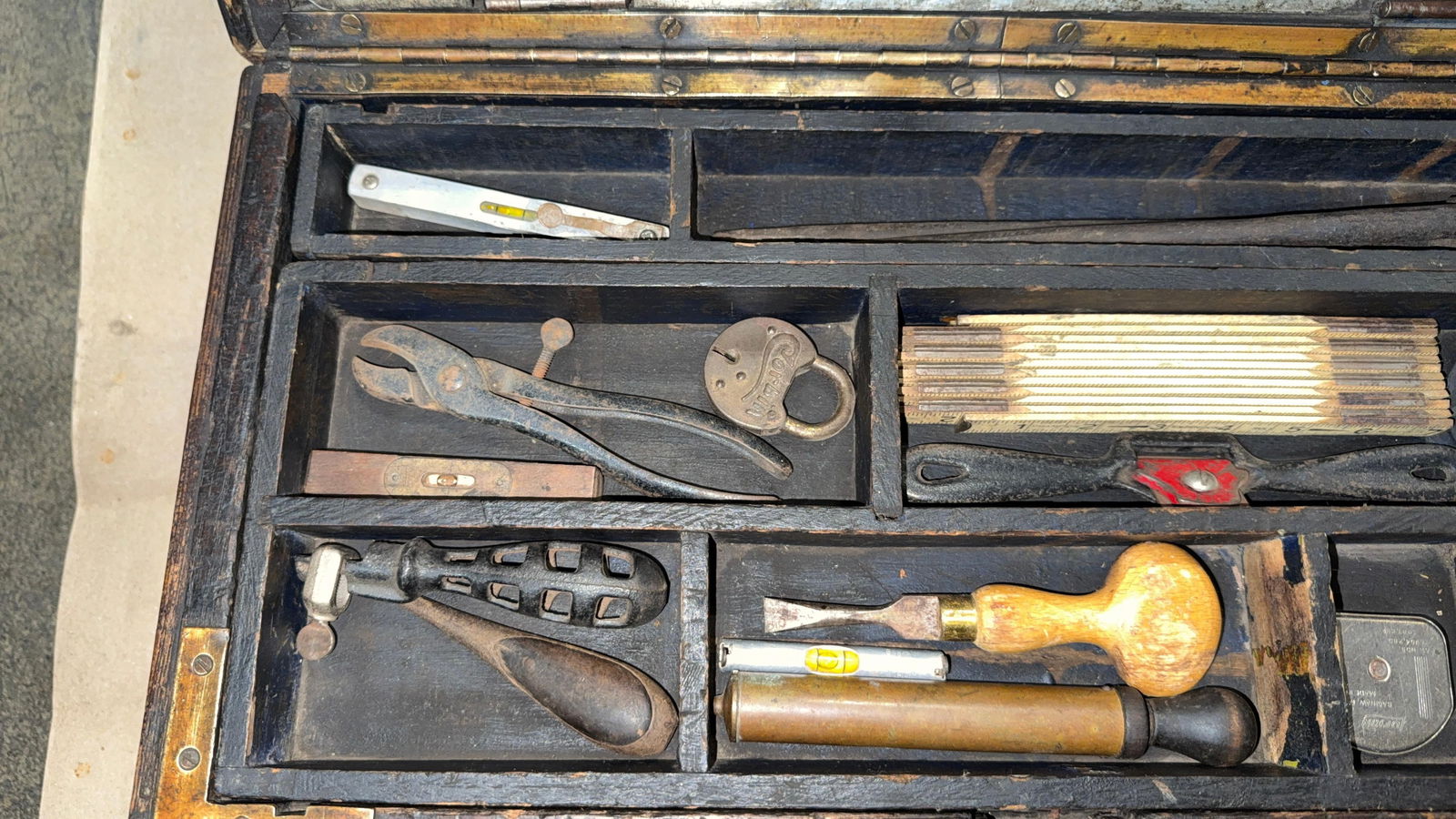 BOX LOADED WITH GOOD EARLY TOOLS - 6