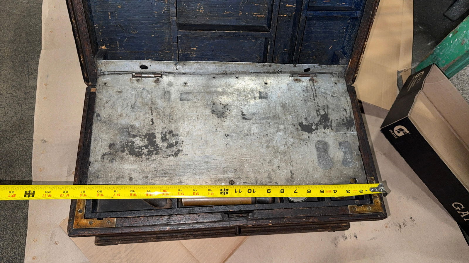 BOX LOADED WITH GOOD EARLY TOOLS - 8