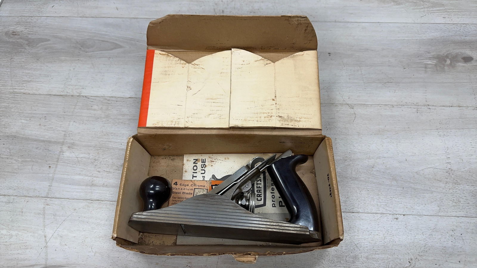 CRAFTSMAN SMOOTH PLANE IN ORIGINAL BOX. 9" LONG (1 of 5)