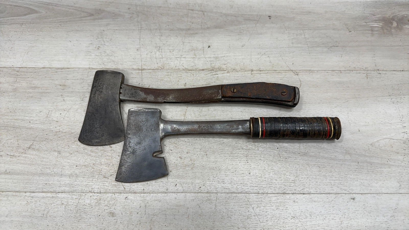 PAIR OF MARBLES HATCHETS: Load-out Pick up for all online purchases for Antiques & collectibles is Monday, Tuesday, Wednesday, February 23rd, 24th, 25th At our shipper's location. We do offer shipping on all items