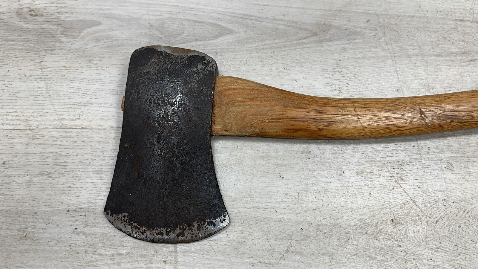KELLY FLINT EDGE AXE: Load-out Pick up for all online purchases for Antiques & collectibles is Monday, Tuesday, Wednesday, February 23rd, 24th, 25th At our shipper's location. We do offer shipping on all items shippabl