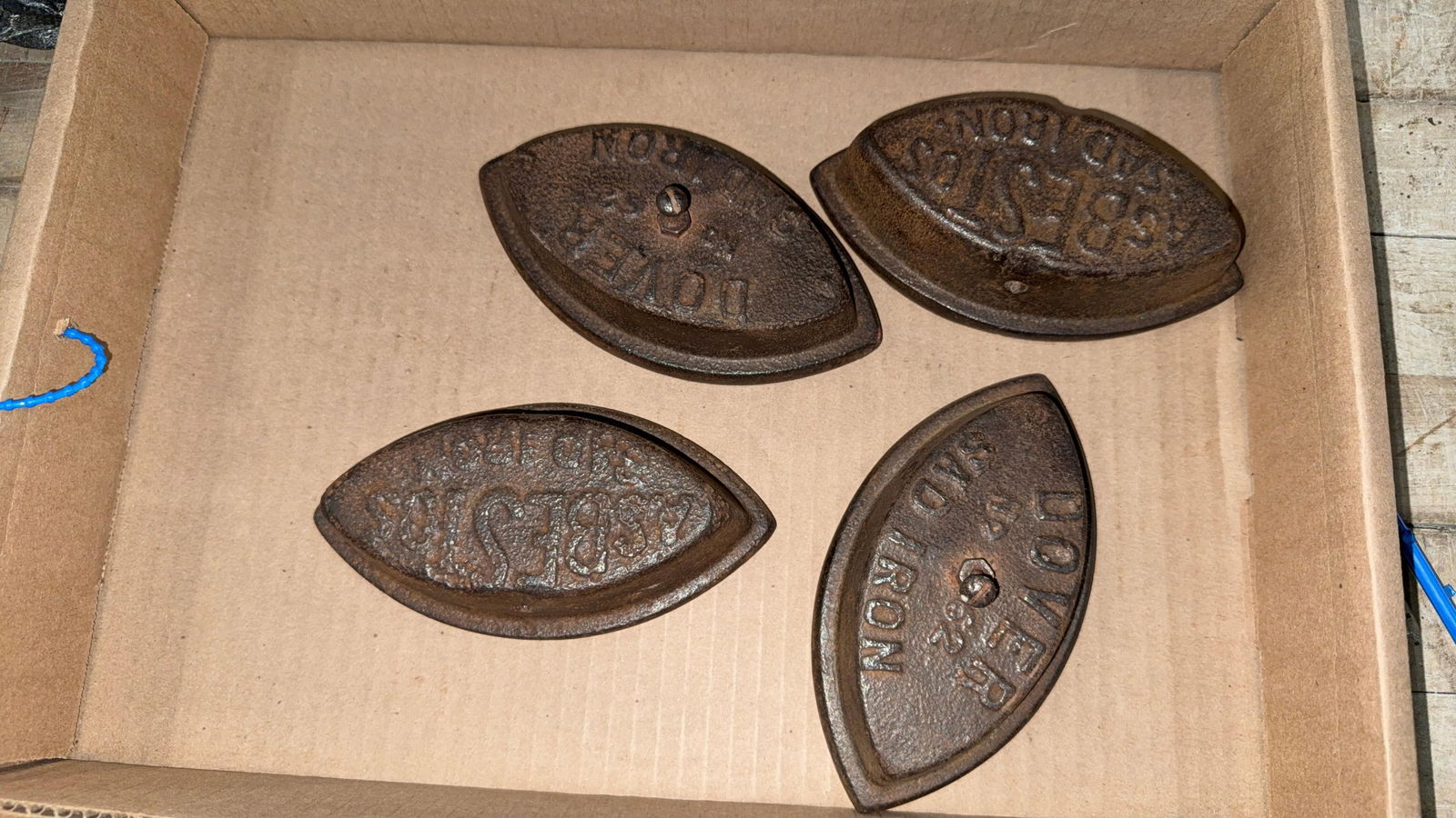 DOVER AND ASBESTOS SAD IRONS (1 of 3)