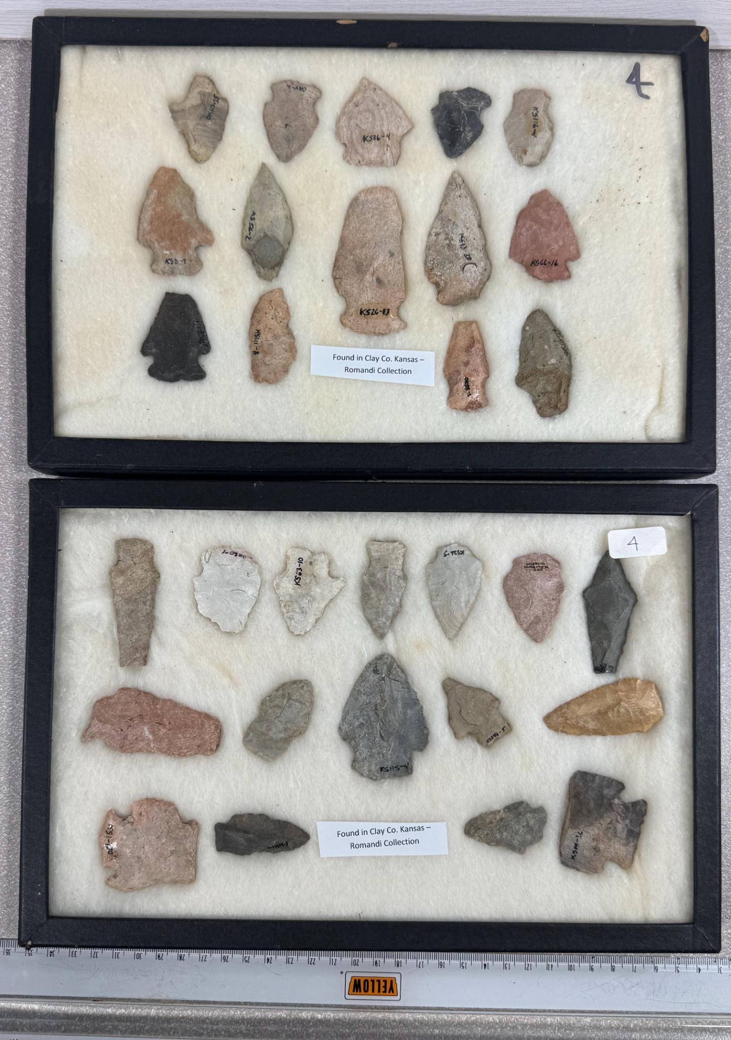 Arrowheads and artifacts found in Kansas - 2 frames 30 total (1 of 5)