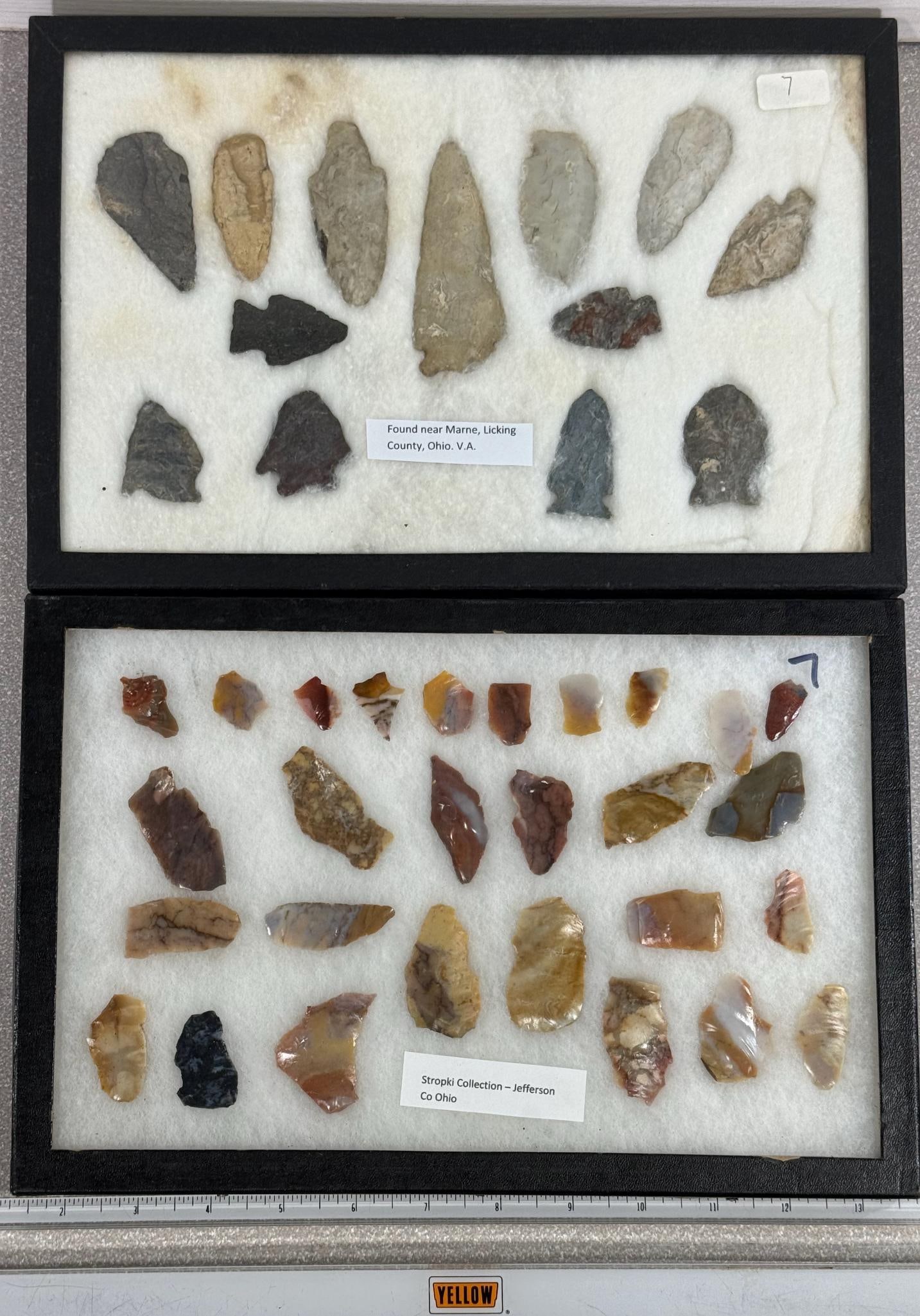 Arrowheads and Bladlets - 2 frames Licking Co Oh and Jefferson Co. Ohio (1 of 5)
