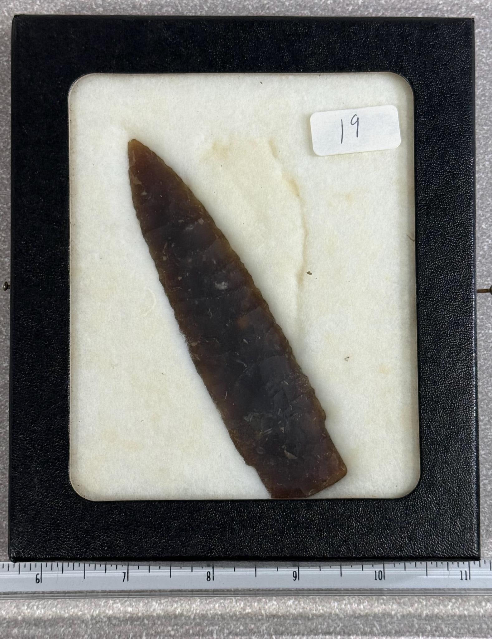 Stemmed Lance made of Knife River Flint 4 1/2" (1 of 3)