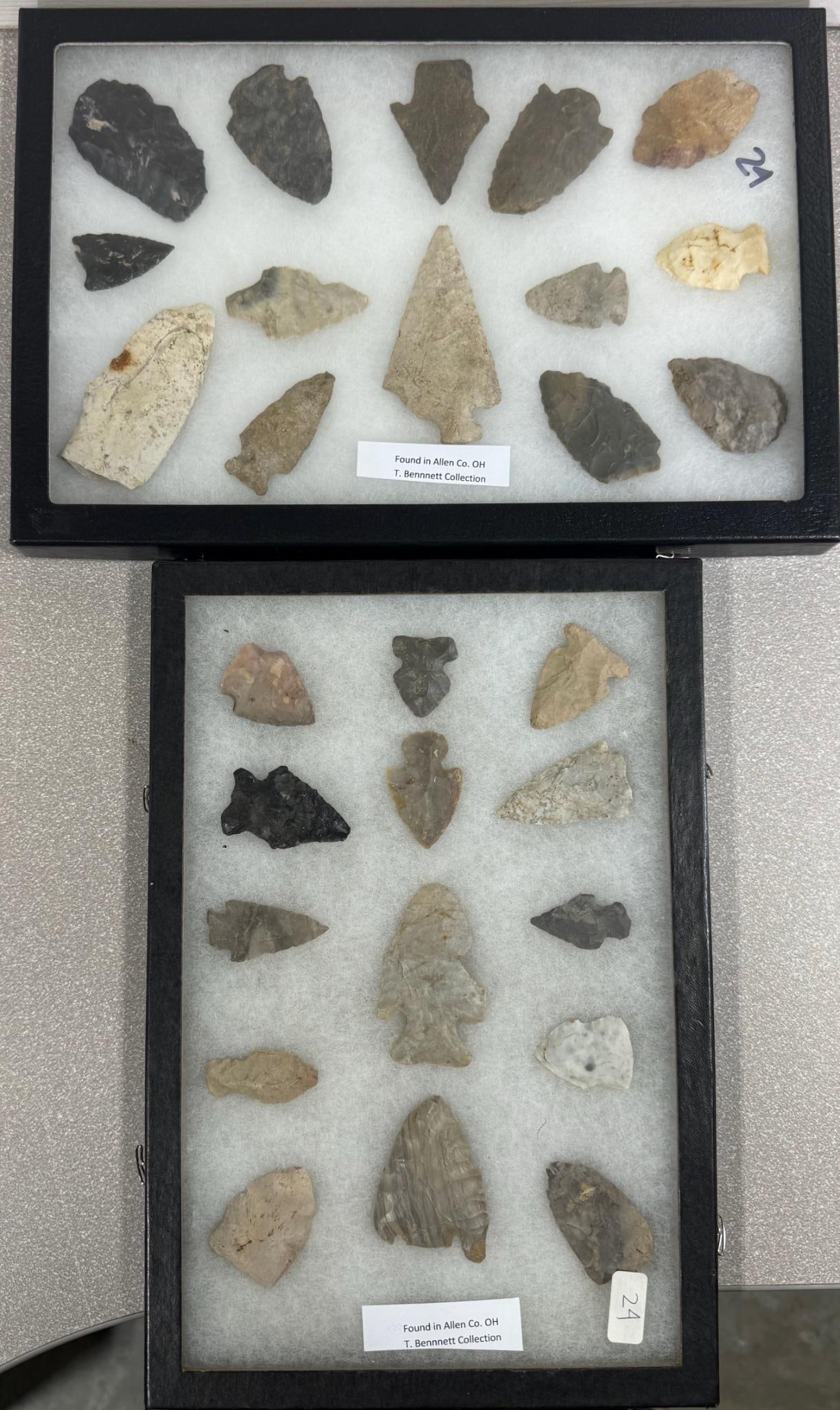 Arrowheads and Artifacts found in Allen Co Ohio 28 total (1 of 5)