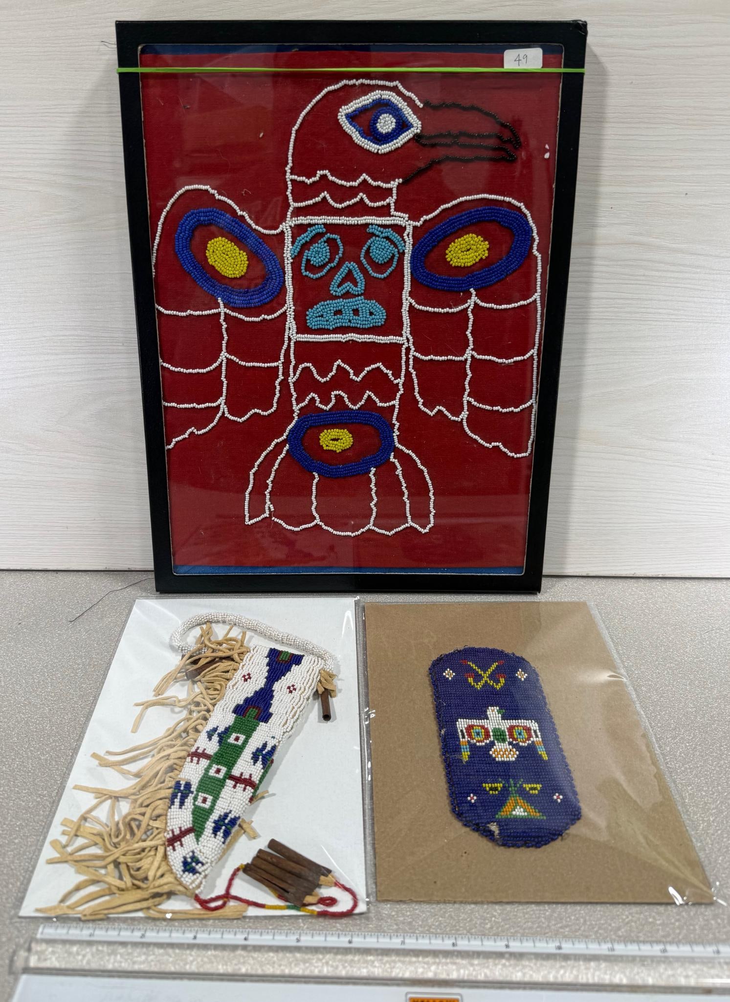 Historic Beadwork - 3 in lot (1 of 4)