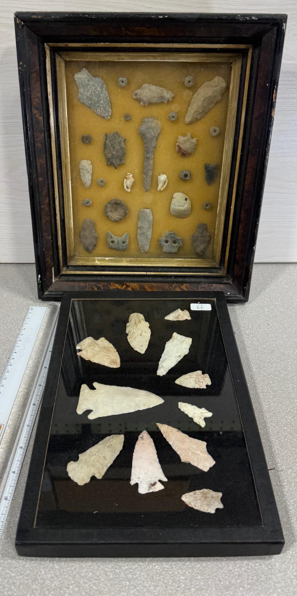 Arrowheads - 2 frames including Points from Missouri (1 of 3)