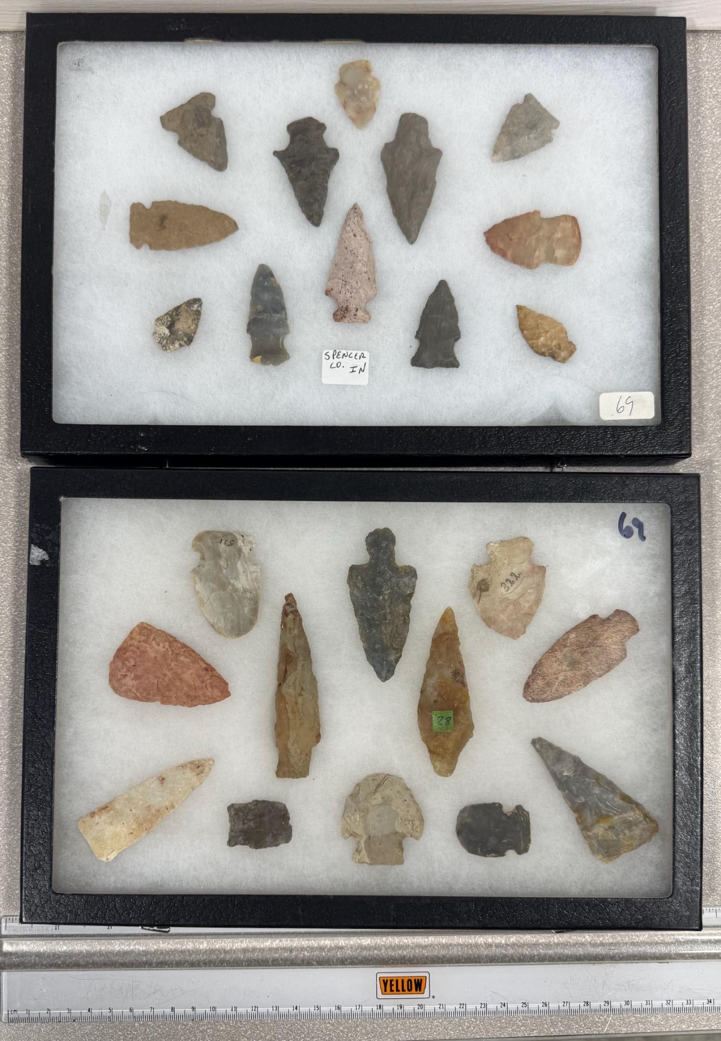 Ohio and Indiana Points 2 frames total 24, largest 3 1/2" (1 of 5)