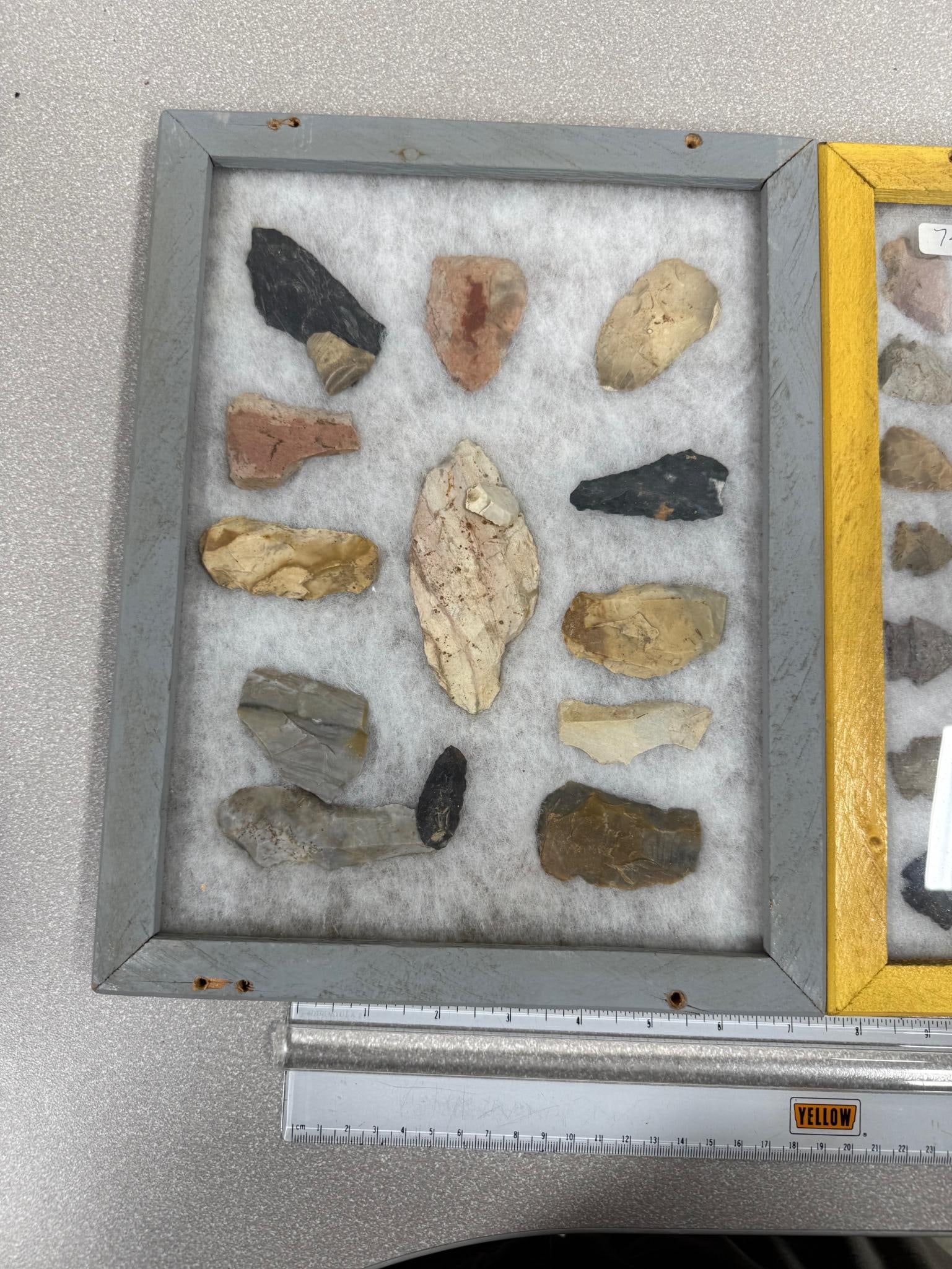 Arrowheads - 2 frames found in Greene Co. Ohio - 3