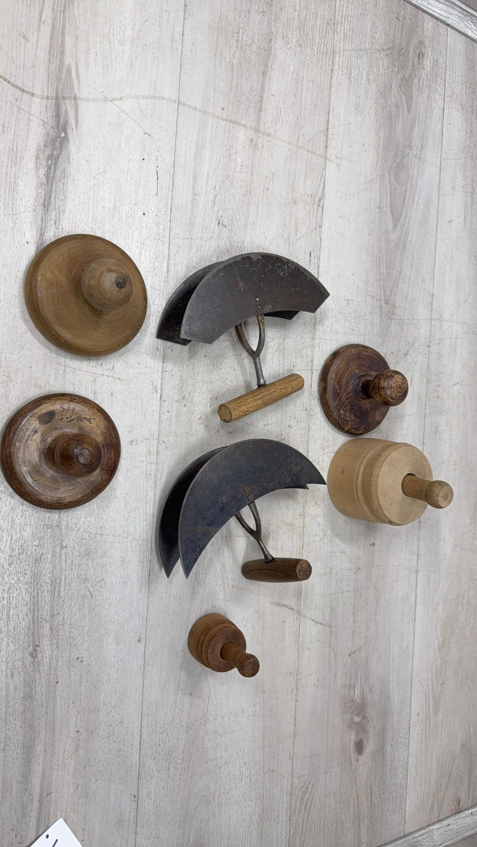 BUTTER MOLDS AND ROCKING FOOD CHOPPERS: Load-out Pick up for all online purchases for Antiques & collectibles is Monday, Tuesday, Wednesday, February 23rd, 24th, 25th At our shipper's location. We do offer shipping on all items shippable wi