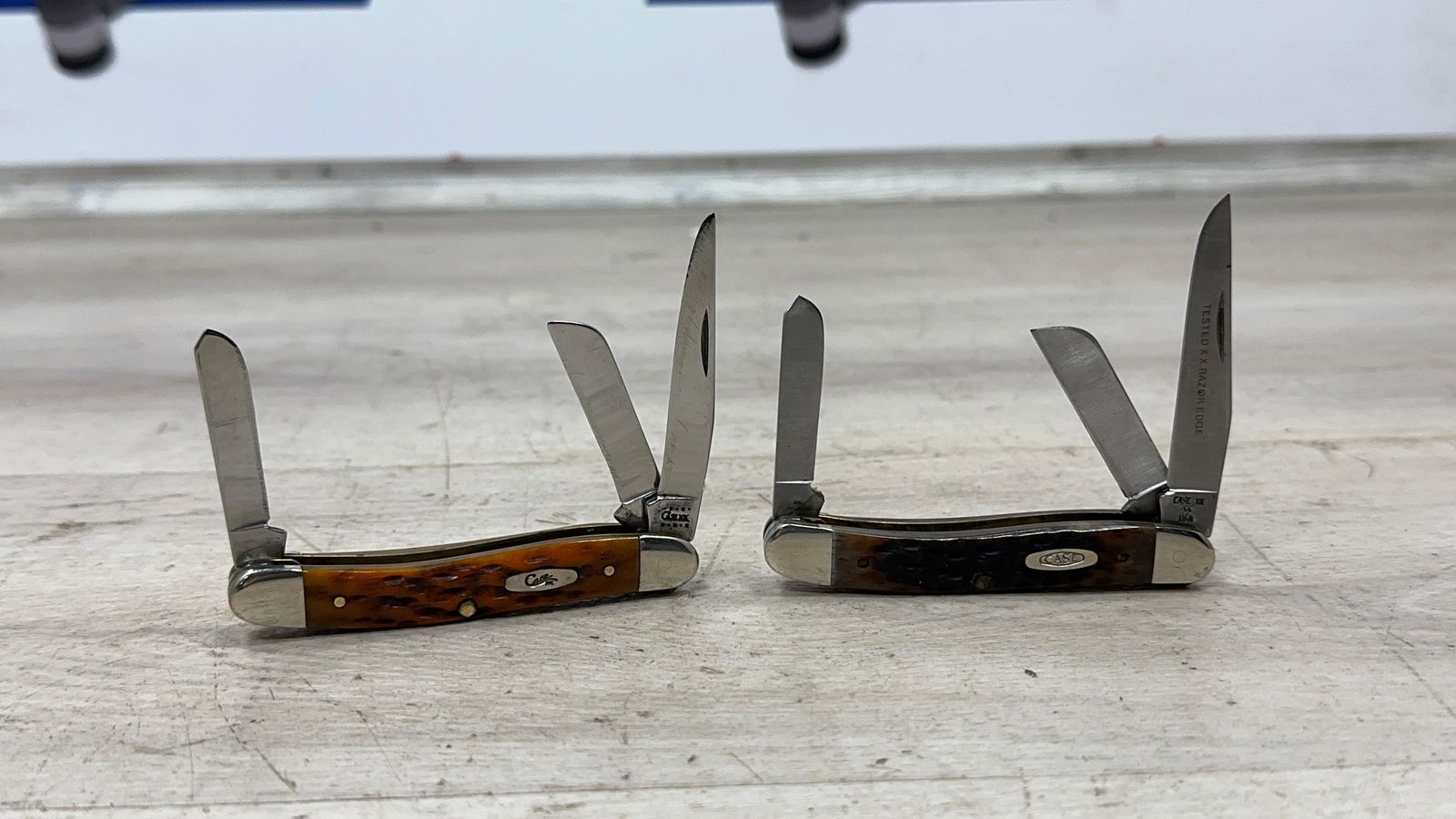 2- CASE XX MEDIUM STOCKMANS. 2000 AND 1989: Load-out Pick up for all online purchases for Antiques & collectibles is Monday, Tuesday, Wednesday, February 23rd, 24th, 25th At our shipper's location. We do offer shipping on all items shippabl