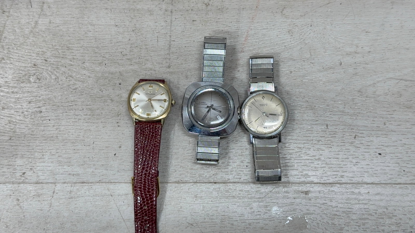 2-TIMEX AND WITTNAUER WRISTWATCH: Load-out Pick up for all online purchases for Antiques & collectibles is Monday, Tuesday, Wednesday, February 23rd, 24th, 25th At our shipper's location. We do offer shipping on all items shippabl