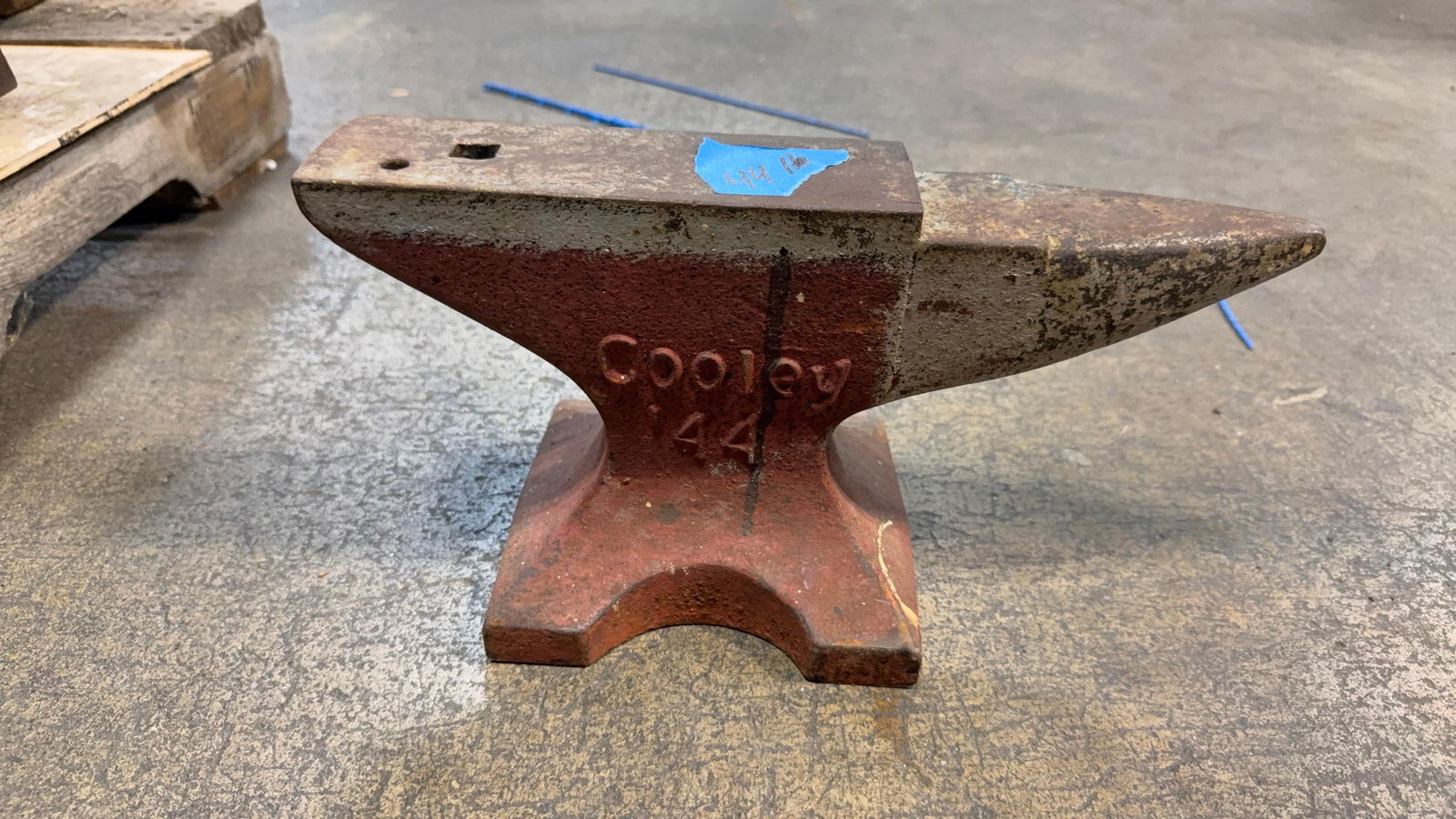 44# COOLEY ANVIL: Load-out Pick up for all online purchases for Antiques & collectibles is Monday, Tuesday, Wednesday, February 23rd, 24th, 25th At our shipper's location. We do offer shipping on all items shippable wi