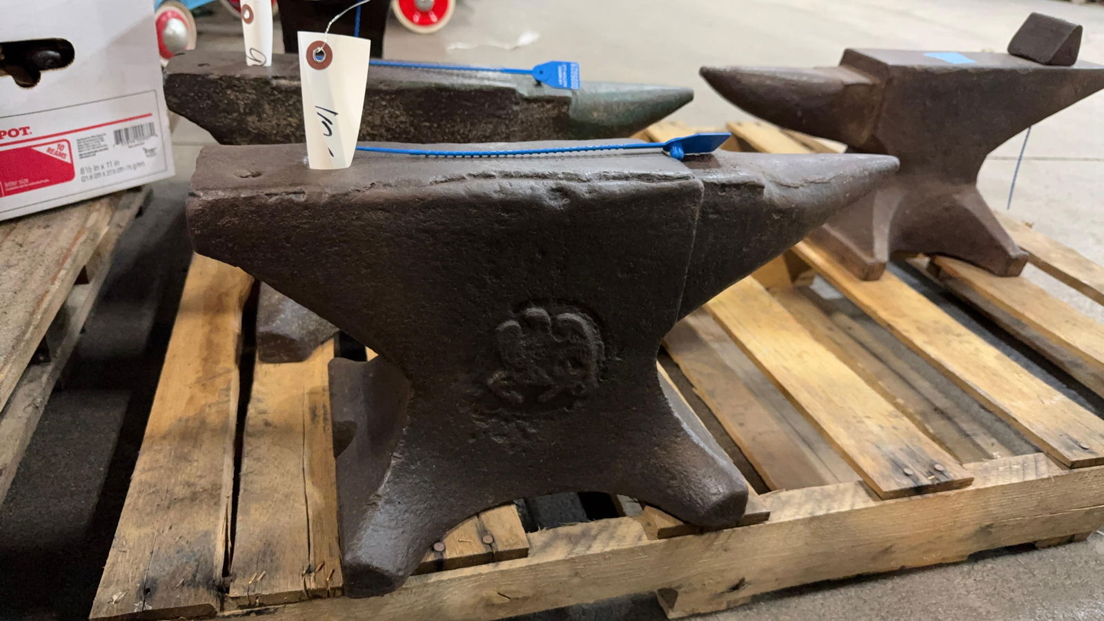 FISHER 106# ANVIL: Load-out Pick up for all online purchases for Antiques & collectibles is Monday, Tuesday, Wednesday, February 23rd, 24th, 25th At our shipper's location. We do offer shipping on all items shippable wi