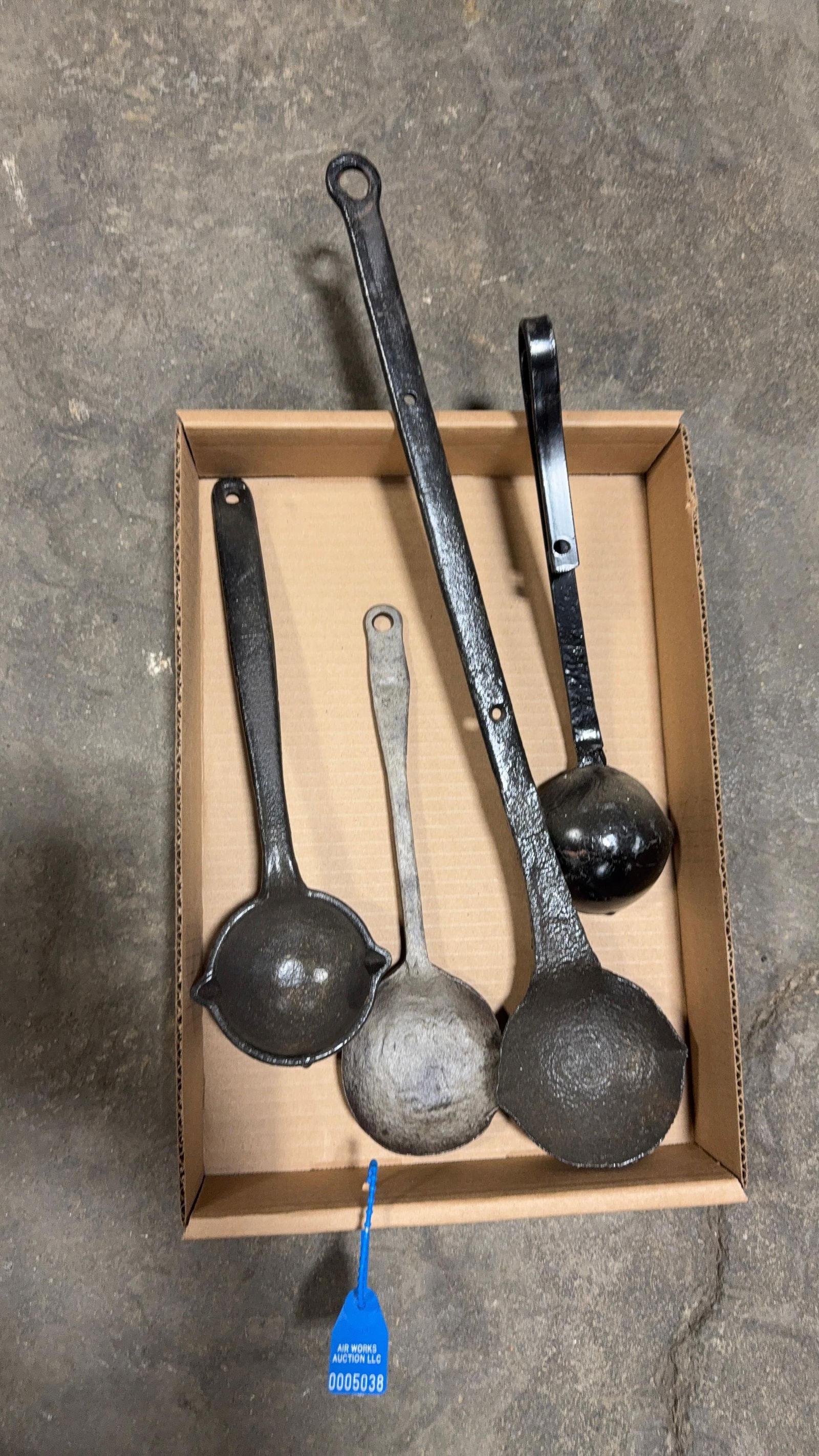 HEAVY DUTY SMELTING LADLES: Load-out Pick up for all online purchases for Antiques & collectibles is Monday, Tuesday, Wednesday, February 23rd, 24th, 25th At our shipper's location. We do offer shipping on all items shippable wi