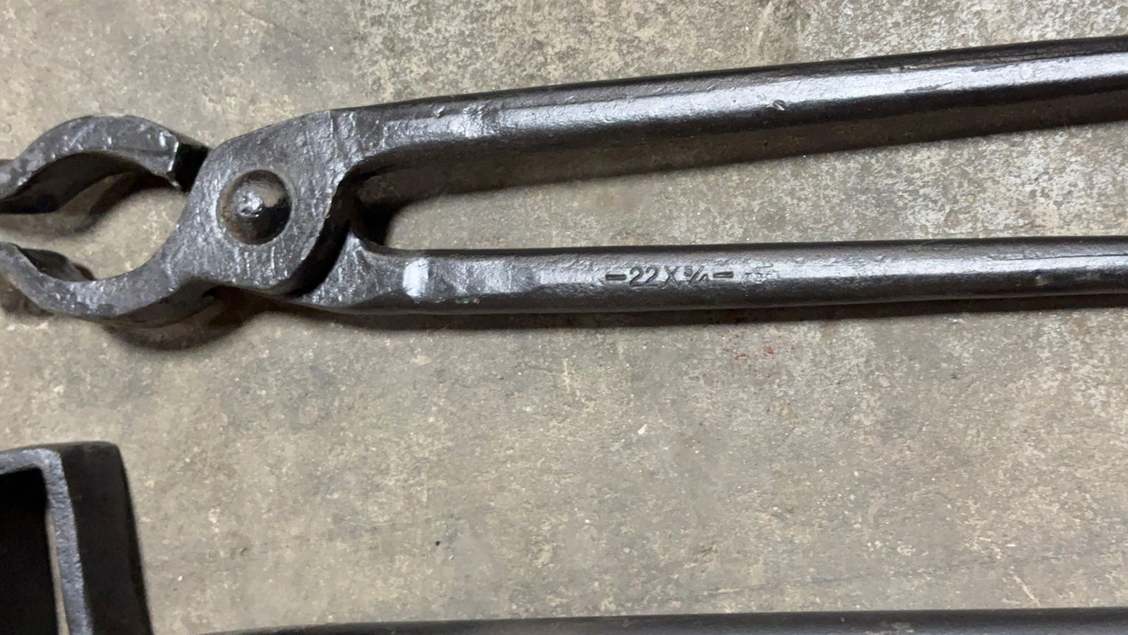 ASSORTED FORGE TONGS - 2
