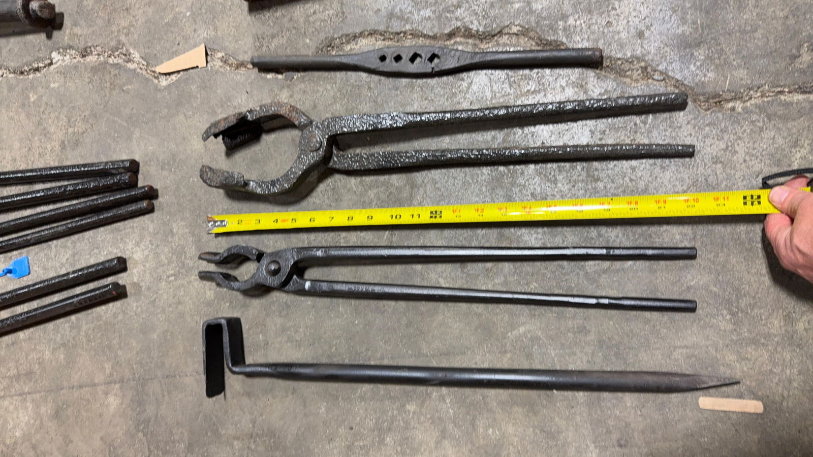 ASSORTED FORGE TONGS - 3