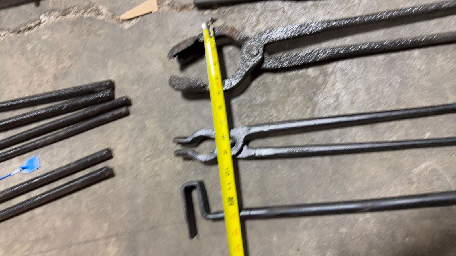 ASSORTED FORGE TONGS - 4