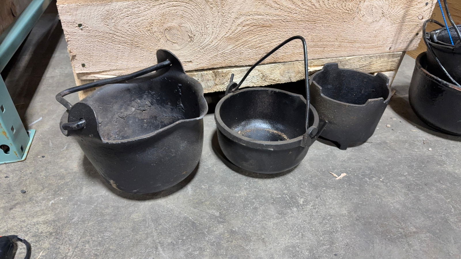 SMELTING BUCKETS (3): Load-out Pick up for all online purchases for Antiques & collectibles is Monday, Tuesday, Wednesday, February 23rd, 24th, 25th At our shipper's location. We do offer shipping on all items shippable