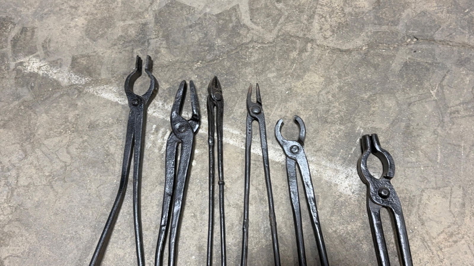 ASSORTED FORGE TONGS - 2