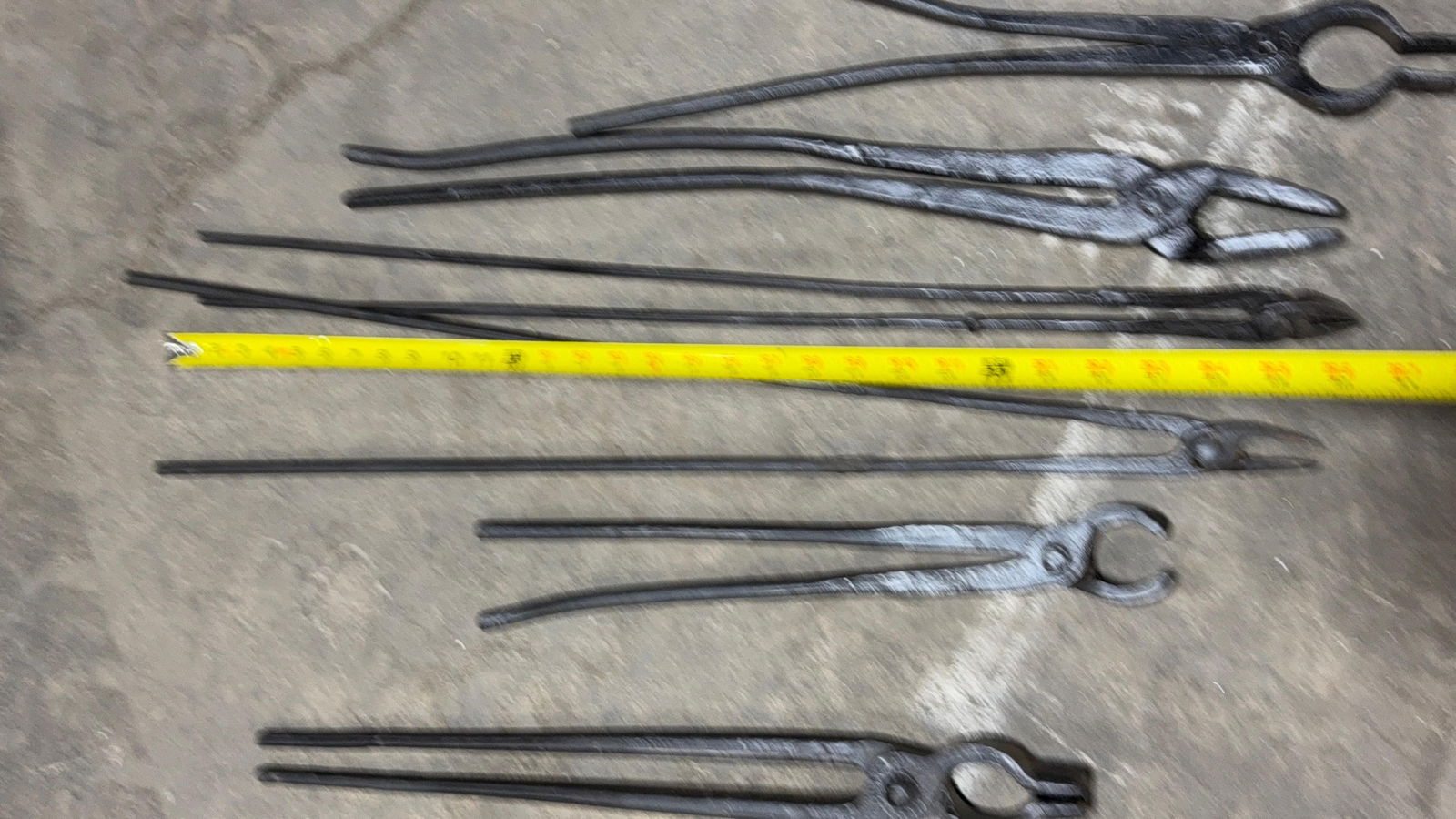 ASSORTED FORGE TONGS - 3