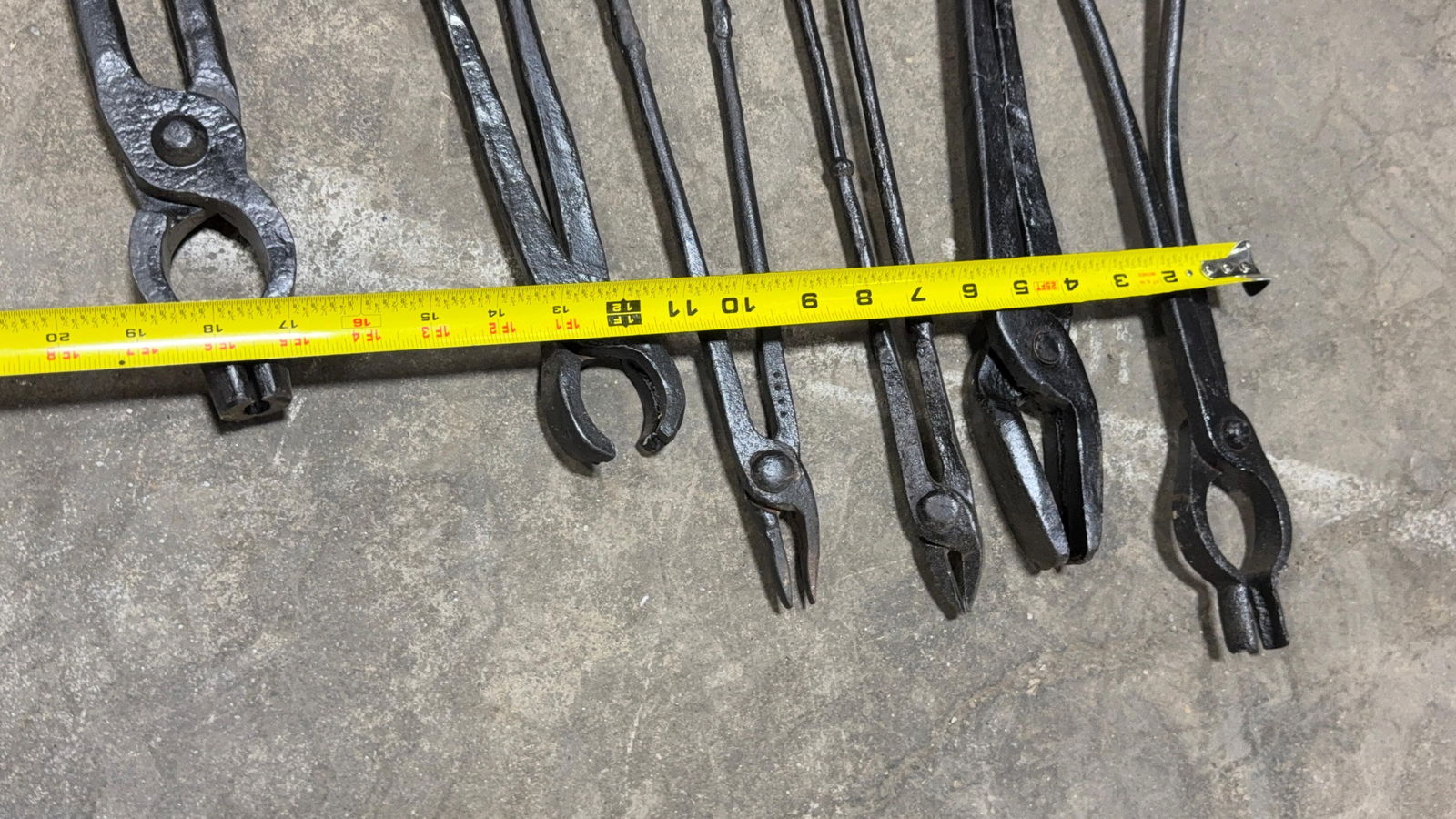 ASSORTED FORGE TONGS - 4