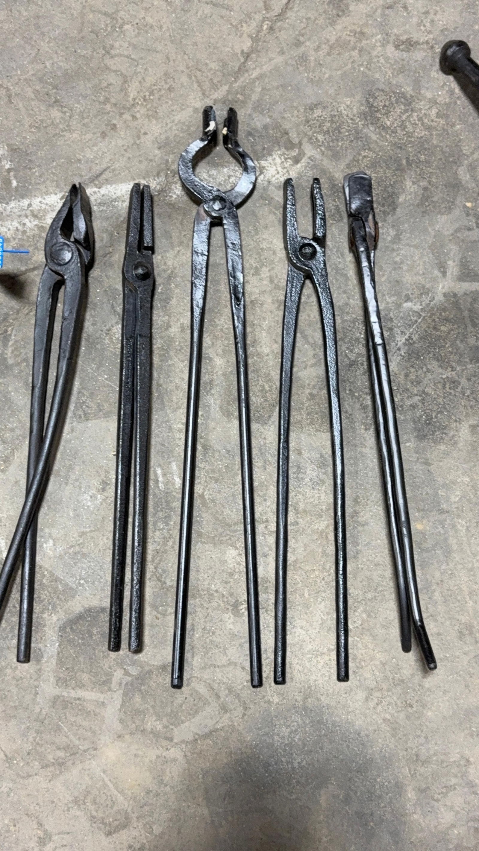 ASSORTED FORGE TONGS: Load-out Pick up for all online purchases for Antiques & collectibles is Monday, Tuesday, Wednesday, February 23rd, 24th, 25th At our shipper's location. We do offer shipping on all items shippable wi