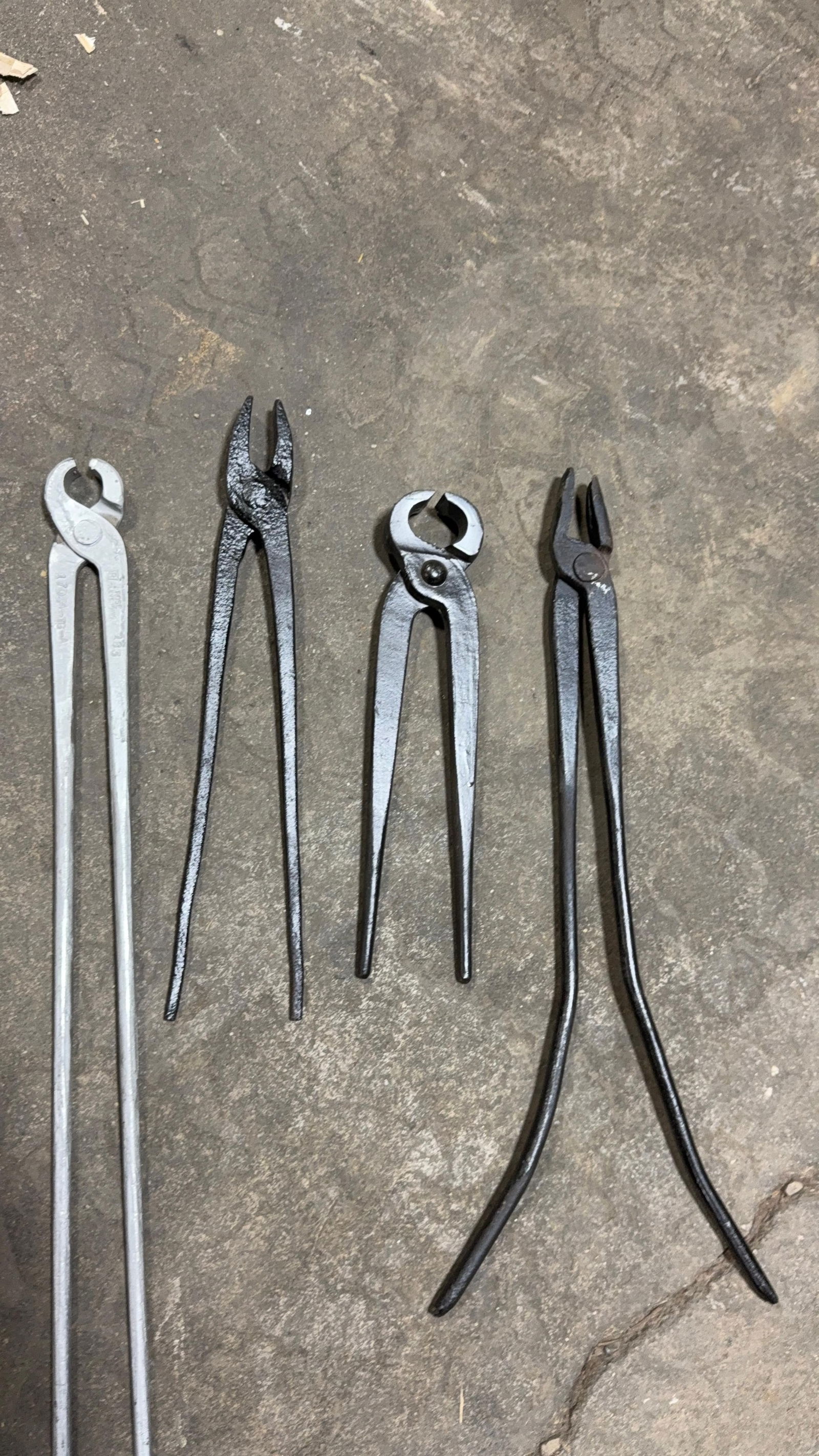 ASSORTED FORGING TONGS - 2