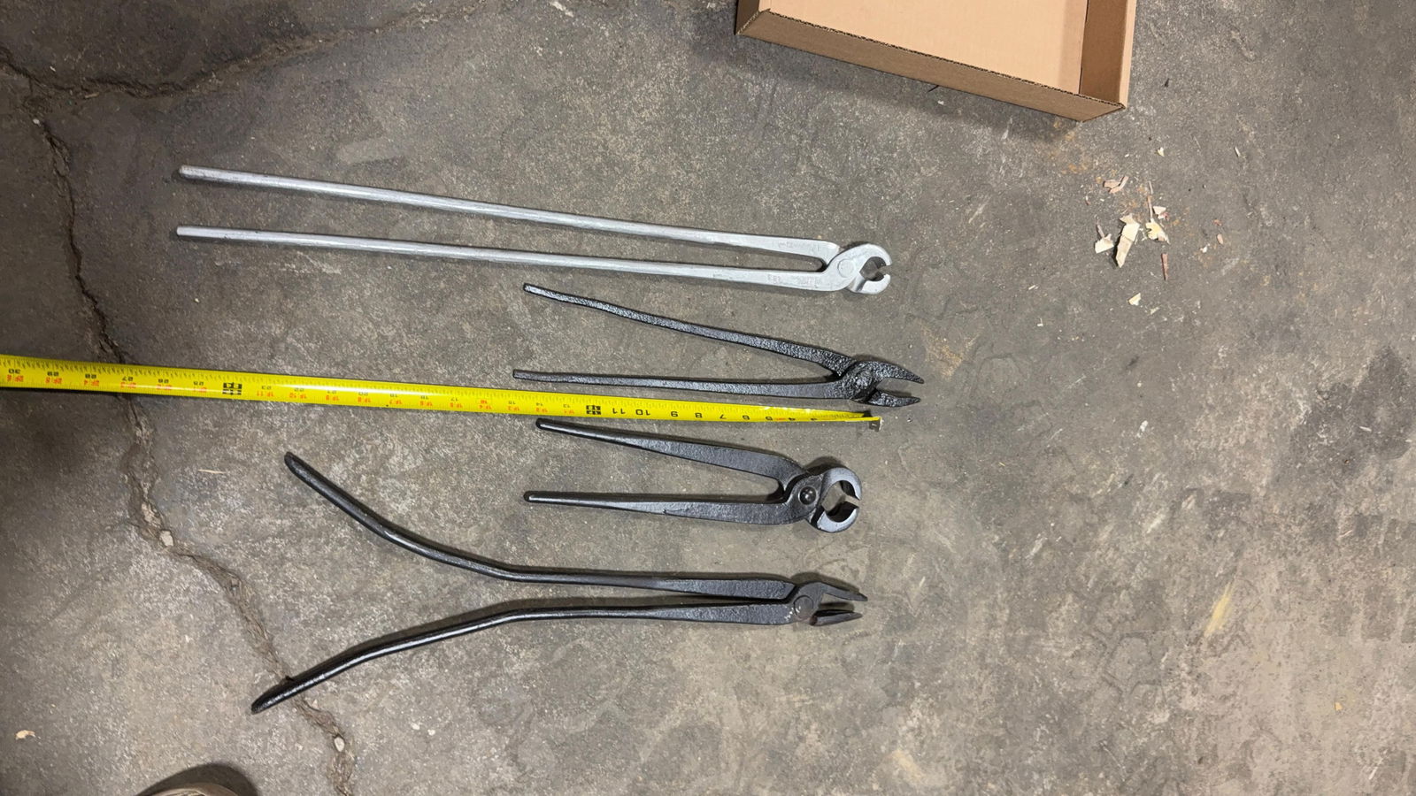 ASSORTED FORGING TONGS - 5