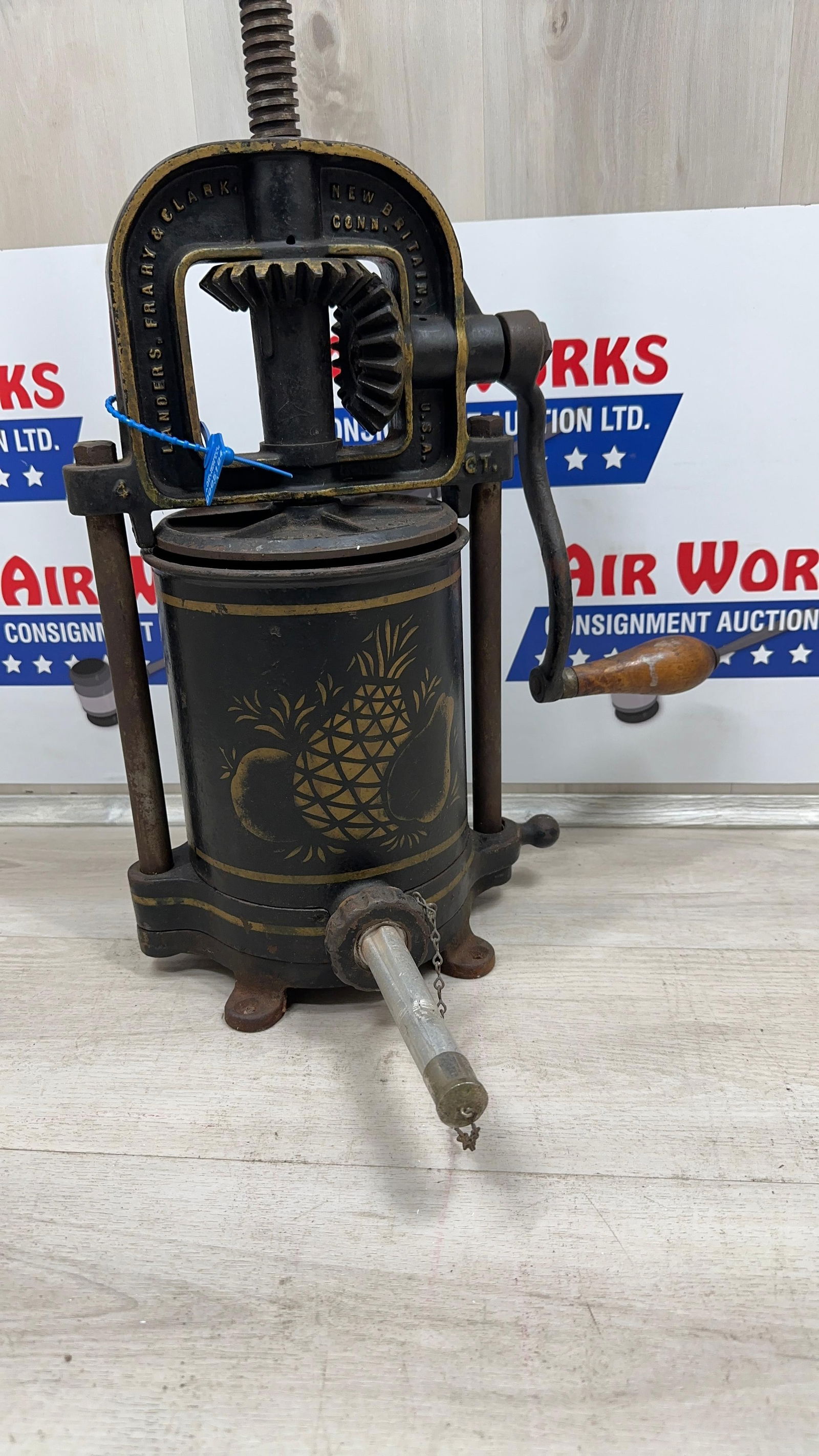 LANDERS FRARY AND CLARK SMALL SAUSAGE PRESS: Load-out Pick up for all online purchases for Antiques & collectibles is Monday, Tuesday, Wednesday, February 23rd, 24th, 25th At our shipper's location. We do offer shipping on all items shippable