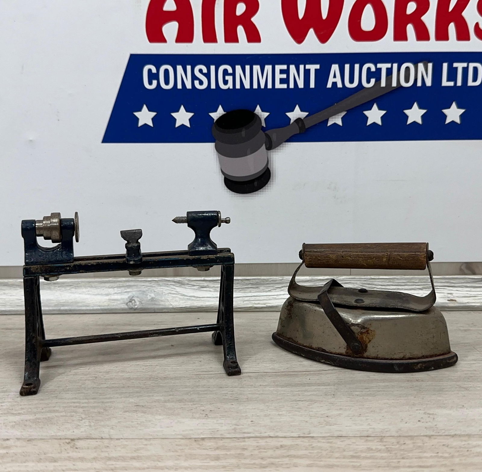MINI LATHE AND MINI SAD IRON: Load-out Pick up for all online purchases for Antiques & collectibles is Monday, Tuesday, Wednesday, February 23rd, 24th, 25th At our shipper's location. We do offer shipping on all items shippable wi