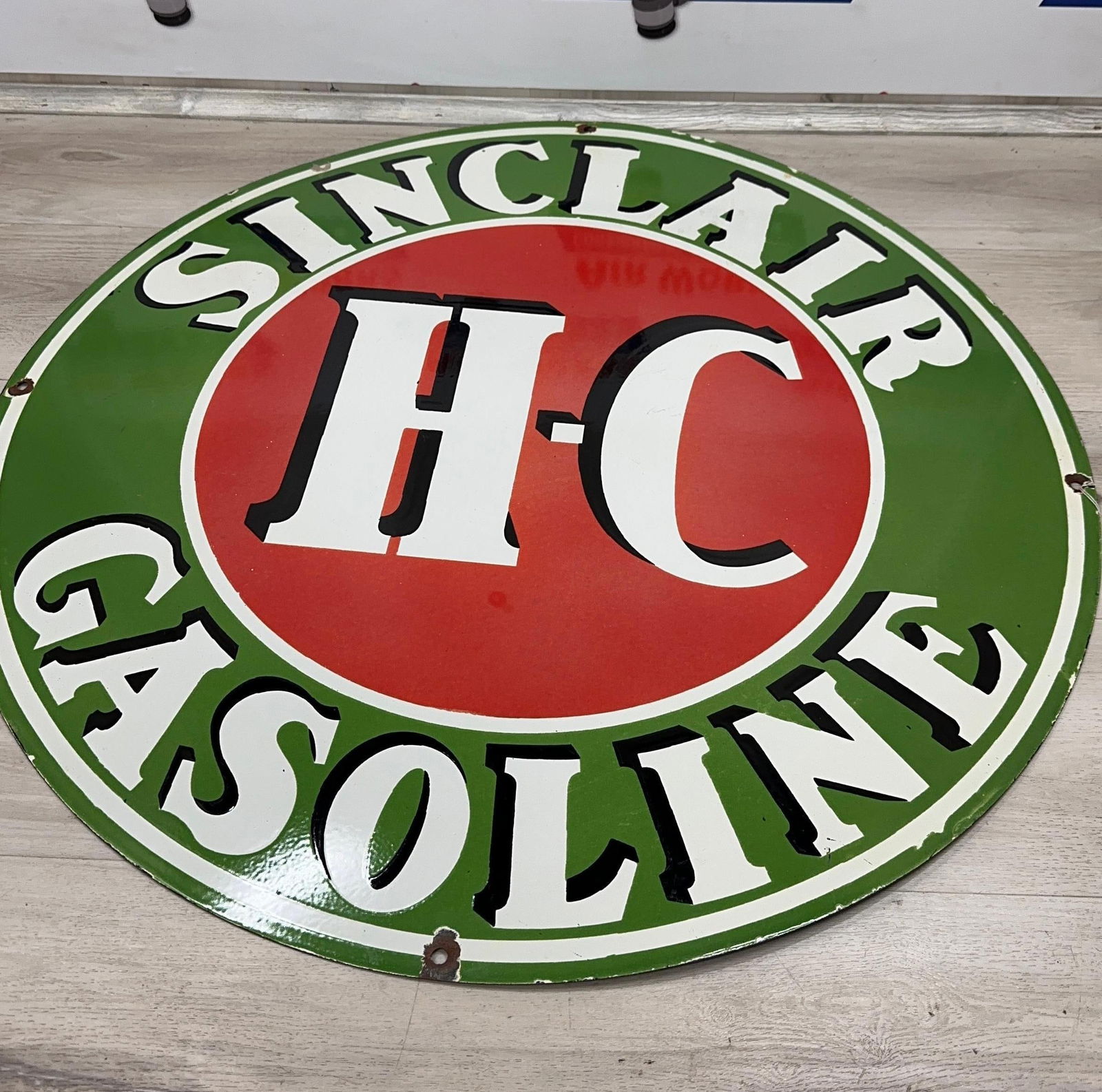 PORCELAIN SINCLAIR SIGN (1 of 7)